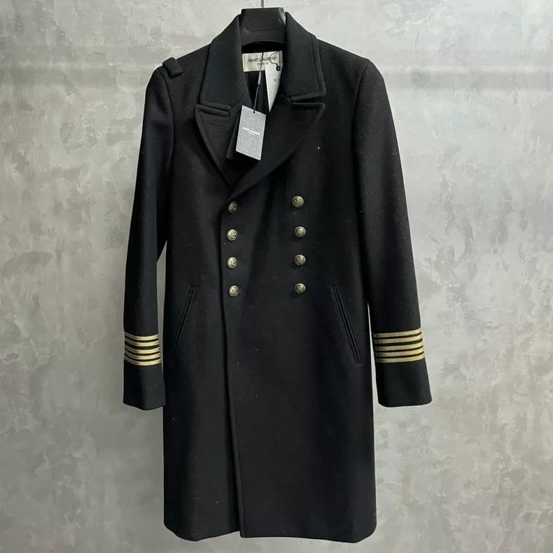 Saint Laurent Paris Saint Laurent Black Double-Breasted Jacket- Size US M / EU 48-50 / 2 - 1 Thumbnail
