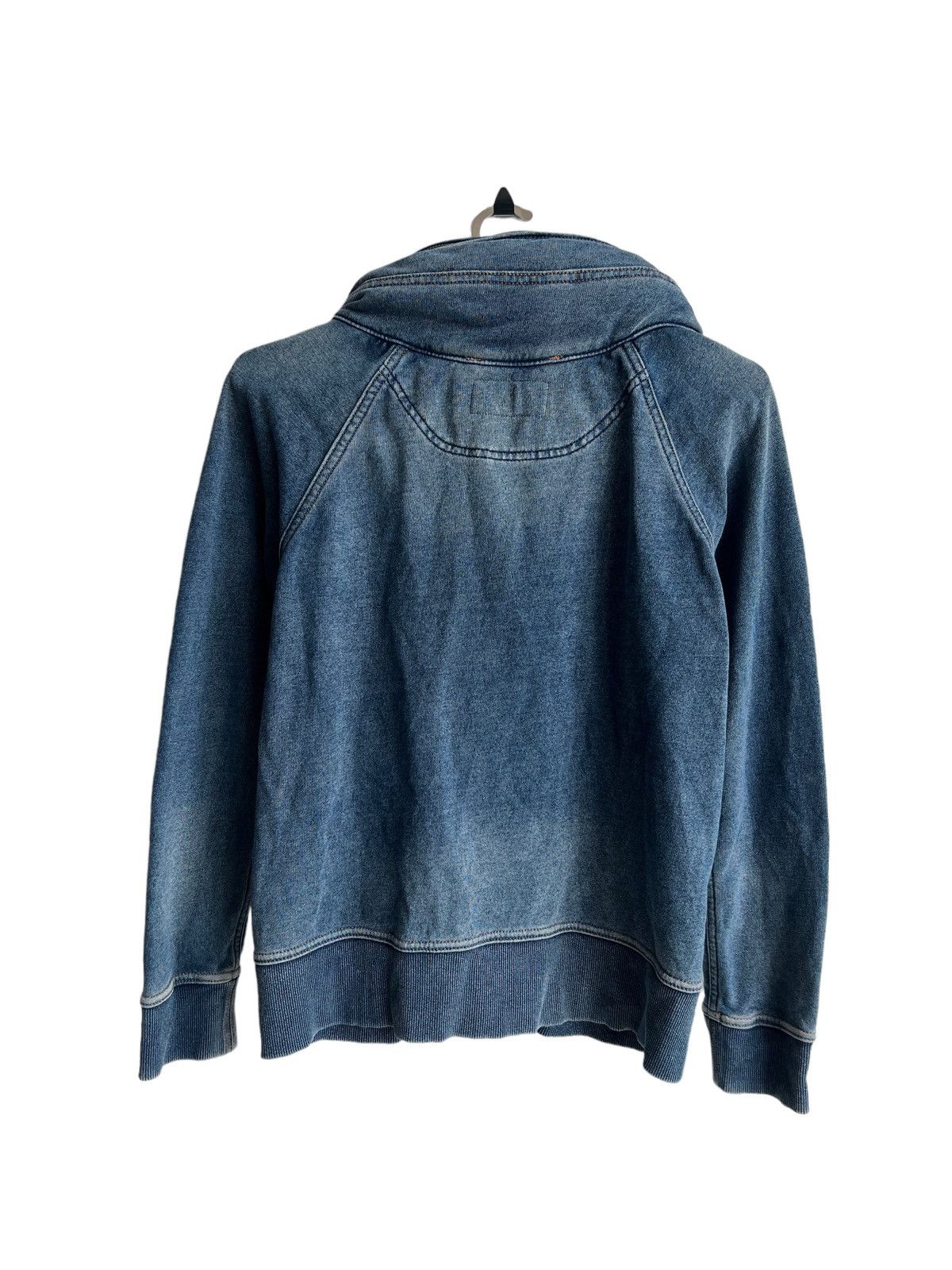 00s GOA vintage denim hoodie bono パーカー 1990s GOA 🇯🇵 Indigo Dyed Patina Faded Bono Hoodie Jacket