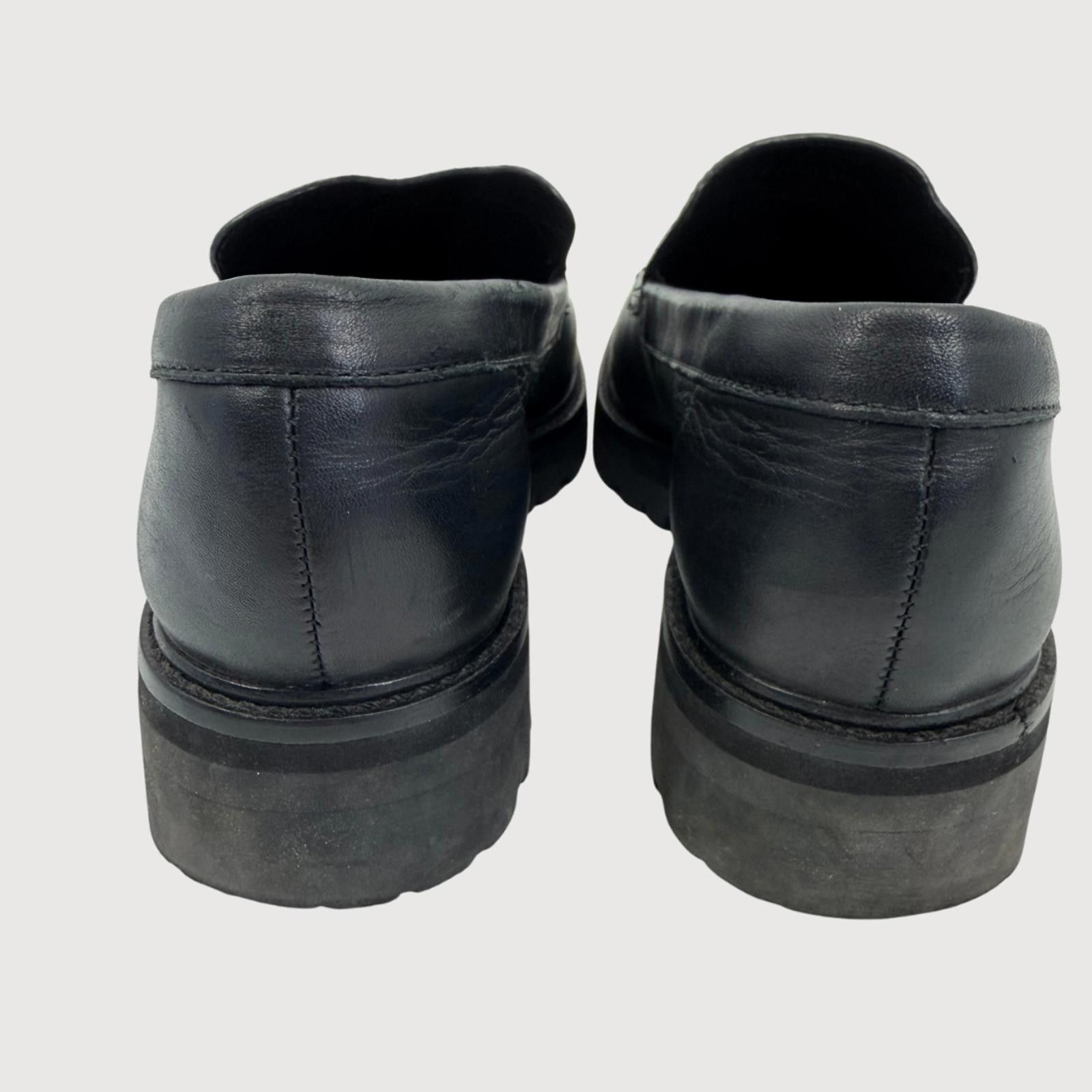 Everlane Everlane The Lug Loafer Black Leather Platform 10 Size US 10 / IT 40 - 6 Thumbnail