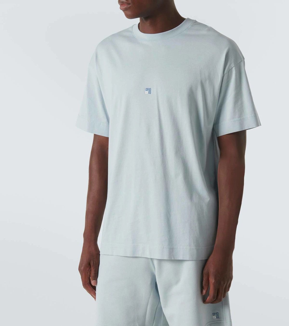 Givenchy Light Blue Embroidered 4G Logo Oversized T-Shirt Size US M / EU 48-50 / 2 - 2 Thumbnail