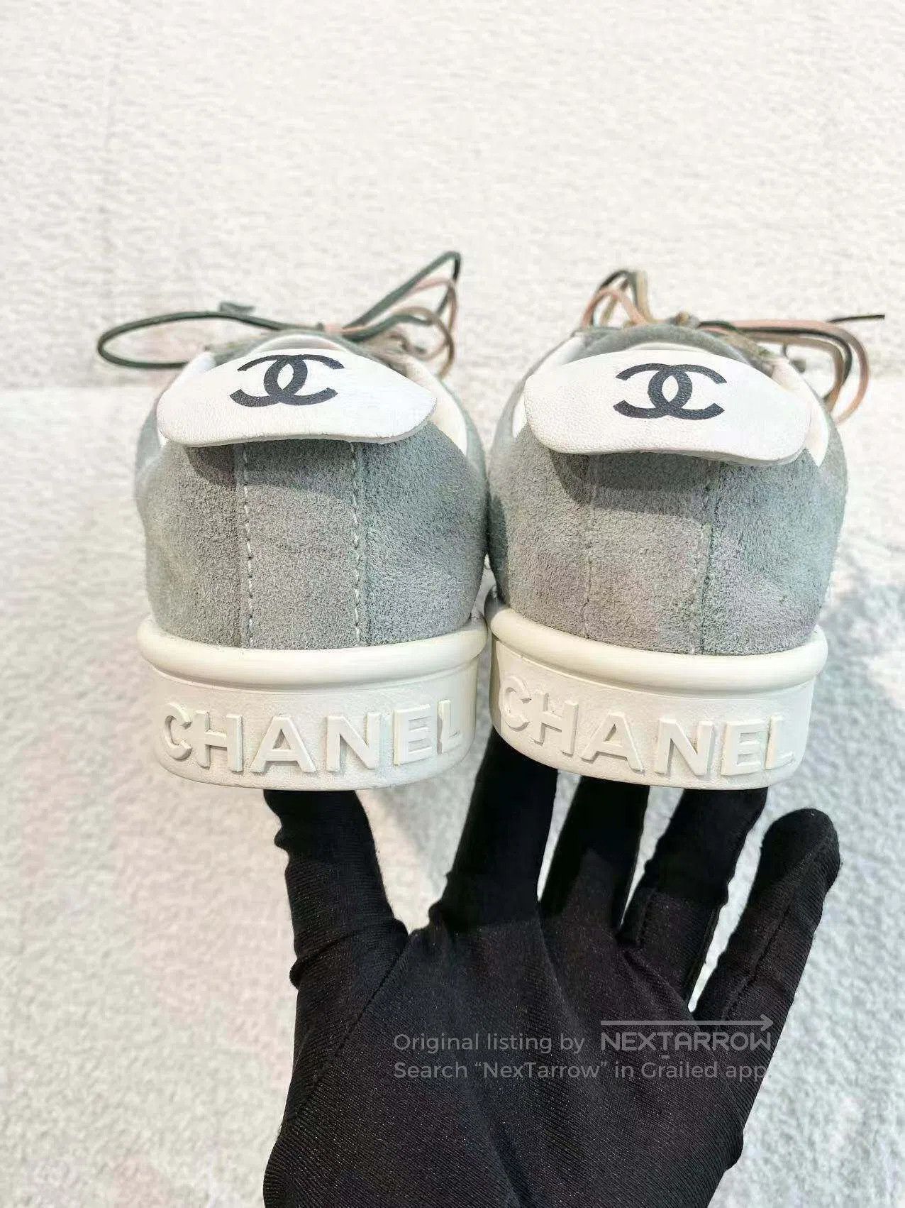 Chanel Chanel Alphabet slogans Vintage suede casual shoes| Size US 4.5 / IT 34.5 - 6 Thumbnail