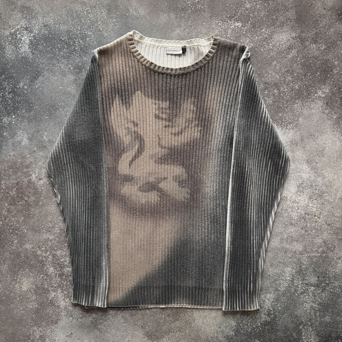 Hysteric Glamour Diesel Style Y2K Avant Garde Ribbed Knit Sweater Size US L / EU 52-54 / 3 - 2 Thumbnail