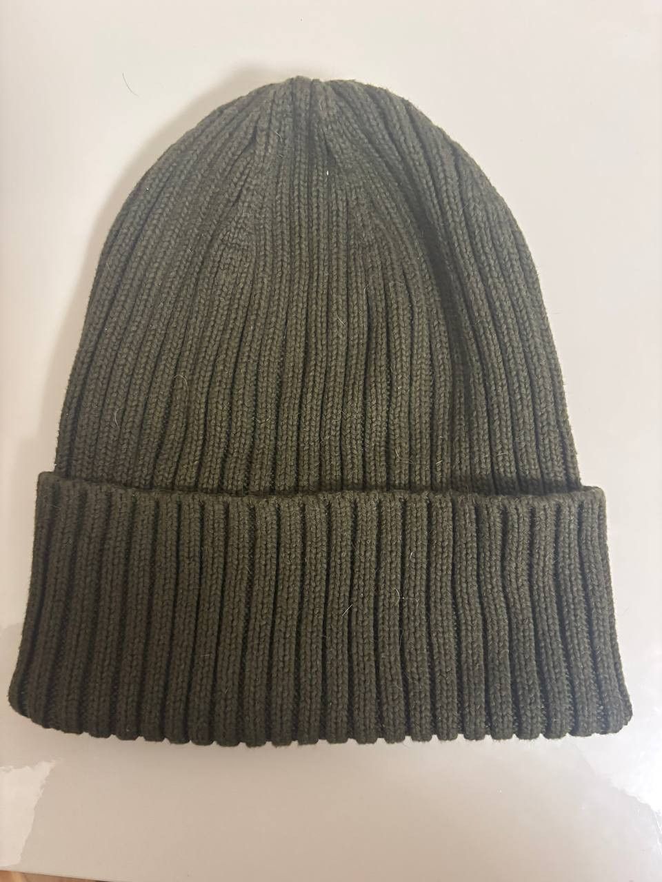 Superdry Superdry | 100% Cotton Wiseman Rib Knit Beanie | Olive Green Size ONE SIZE - 8 Thumbnail