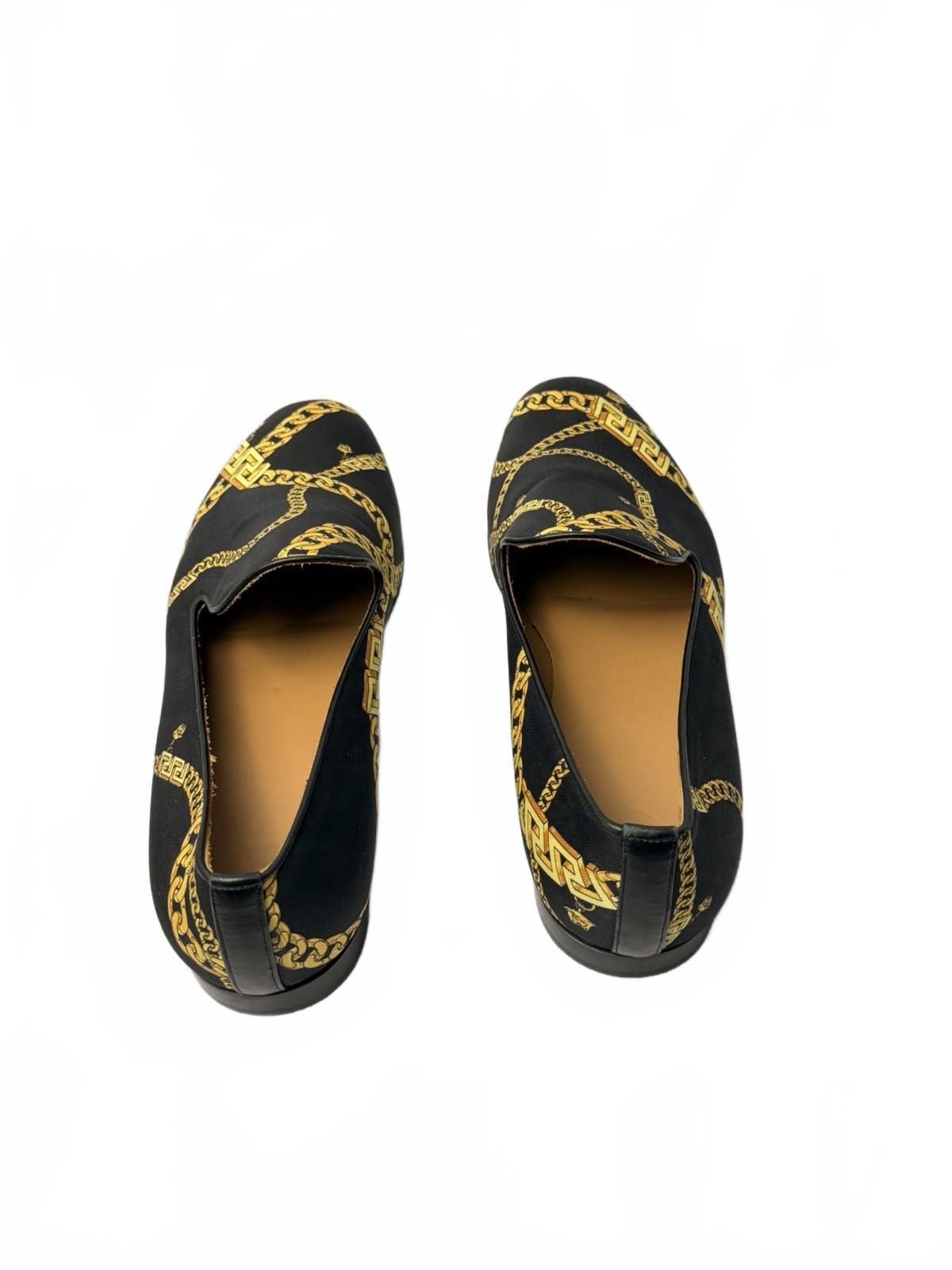 Versace Versace La Greca Chain Print Loafer Gold Silk SZ 41 US 8 Size US 8 / EU 41 - 4 Thumbnail