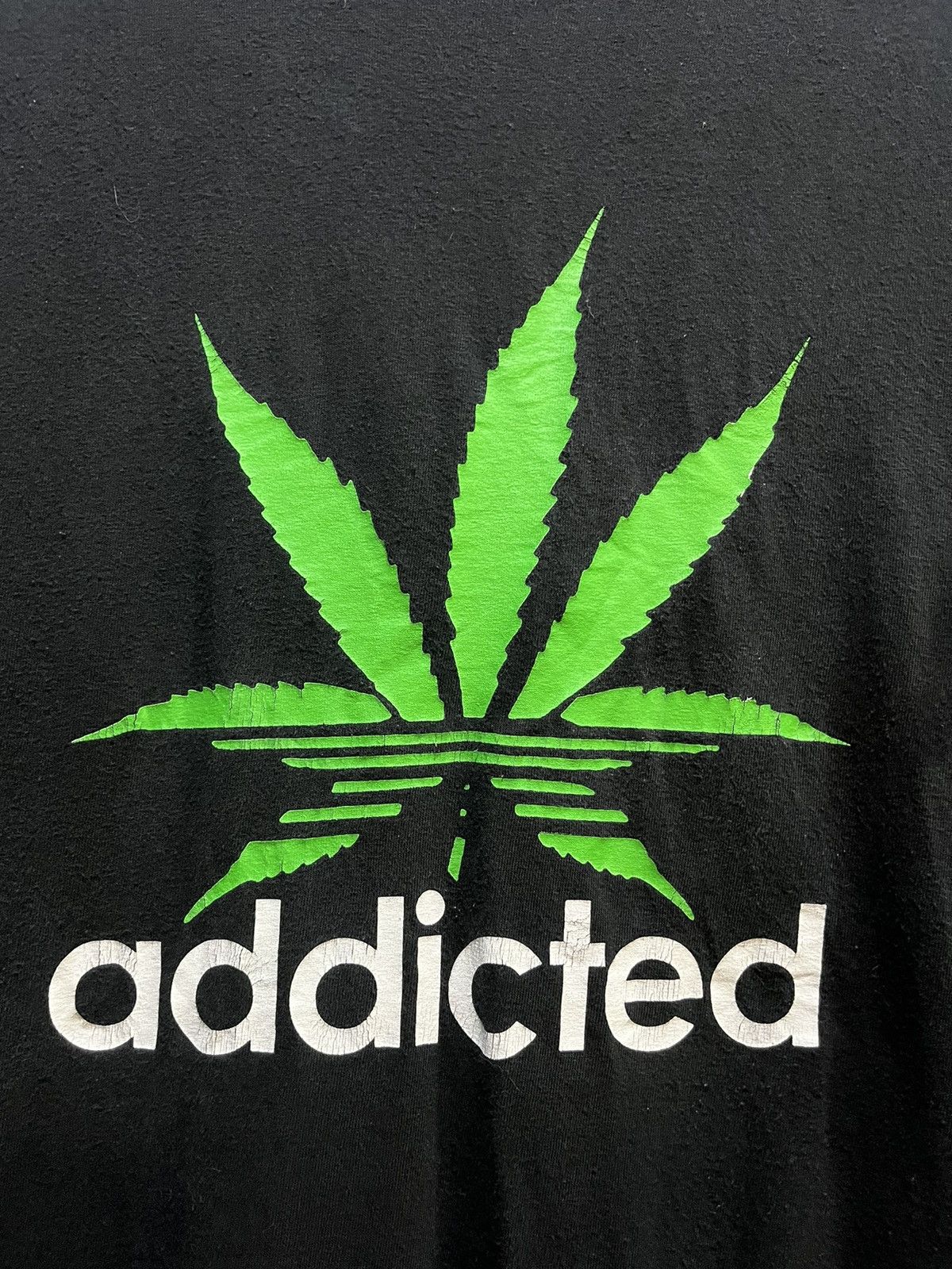 Vintage Addicted Weed Funny Parody Tee Size US L / EU 52-54 / 3 - 2 Thumbnail