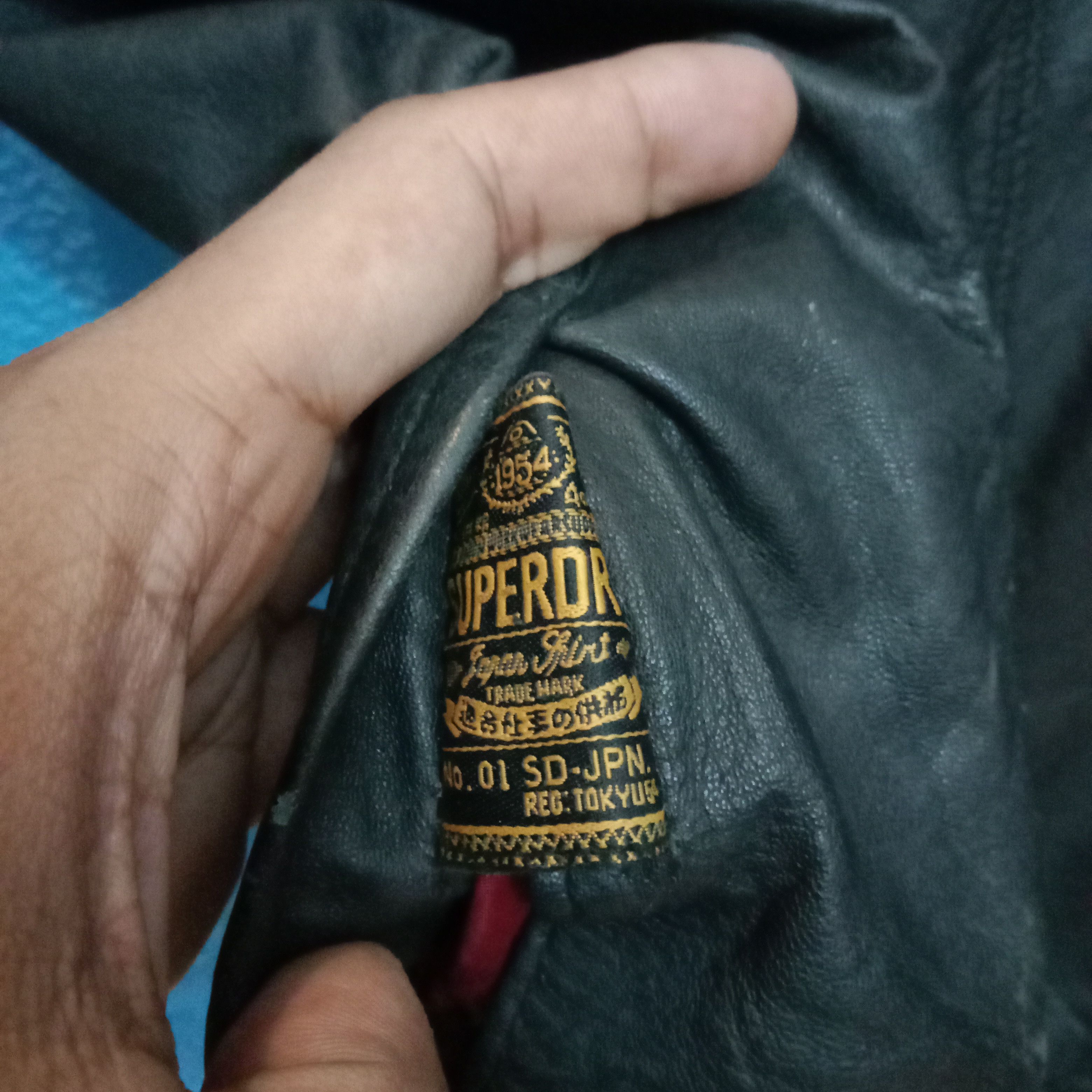 Designer × Superdry Vintage superdry leather jacket Size US S / EU 44-46 / 1 - 6 Thumbnail
