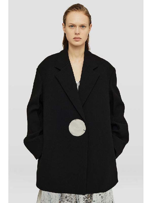 Jil Sander o1w1db10825 Jacket in Black Size M / US 6-8 / IT 42-44 - 4 Thumbnail
