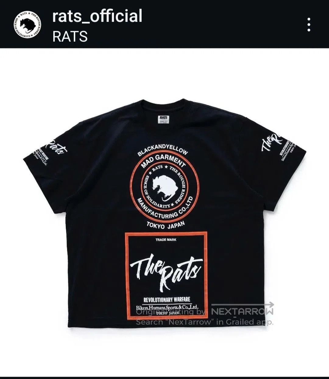 RATS JAPAN RATS Big Logo Limited T. Size US XXL / EU 58 / 5 - 1 Thumbnail