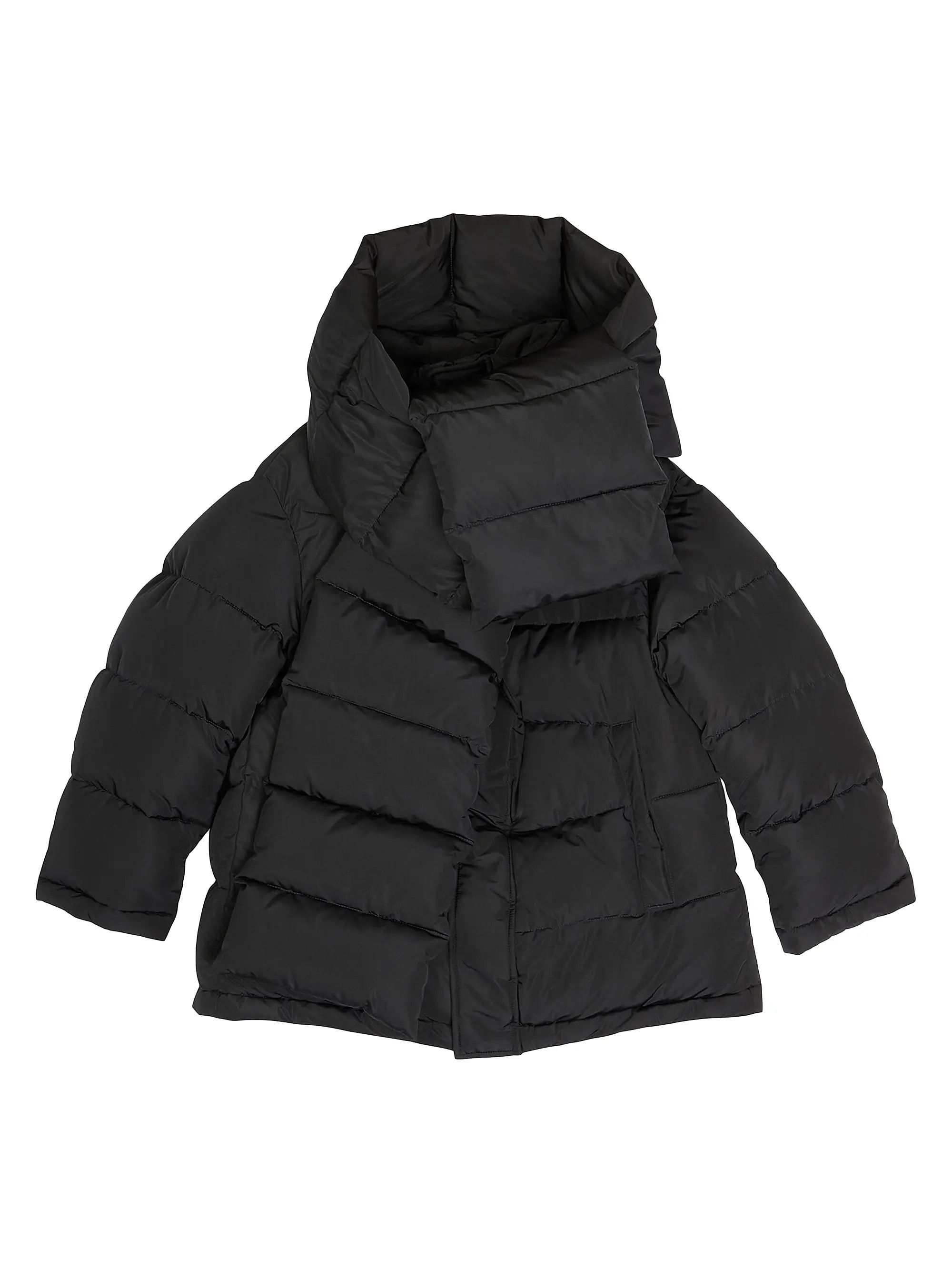 Balenciaga o1s1rm0825 Swing Puffer Jacket in Black Size XS / US 0-2 / IT 36-38 - 1 Thumbnail