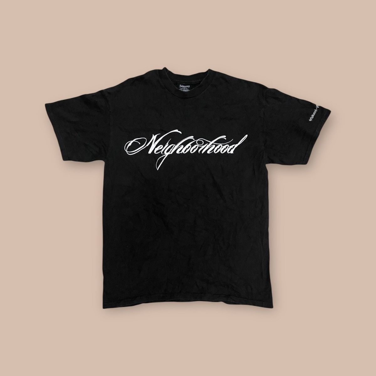 【NEIGHBORHOOD×stussy】BONEYARDS Shirt.SS Rare VTG STUSSY x NEIGHBORHOOD Boneyards No Quarter T Shirt