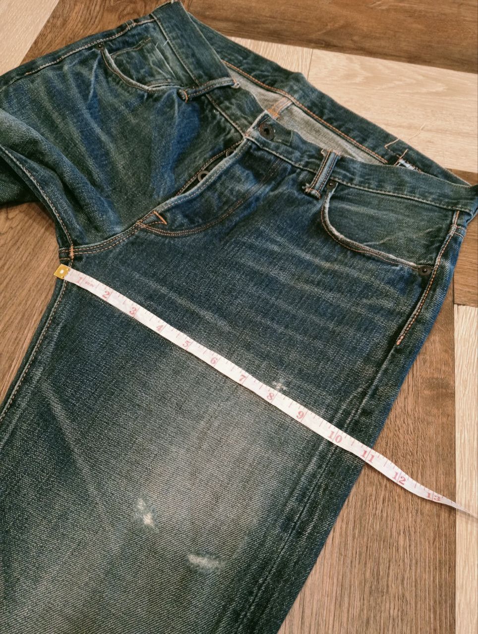 KURO JAPANESE KURO DIAMANTE SELVEDGE CROPPED JEANS Size US 33 - 18 Thumbnail