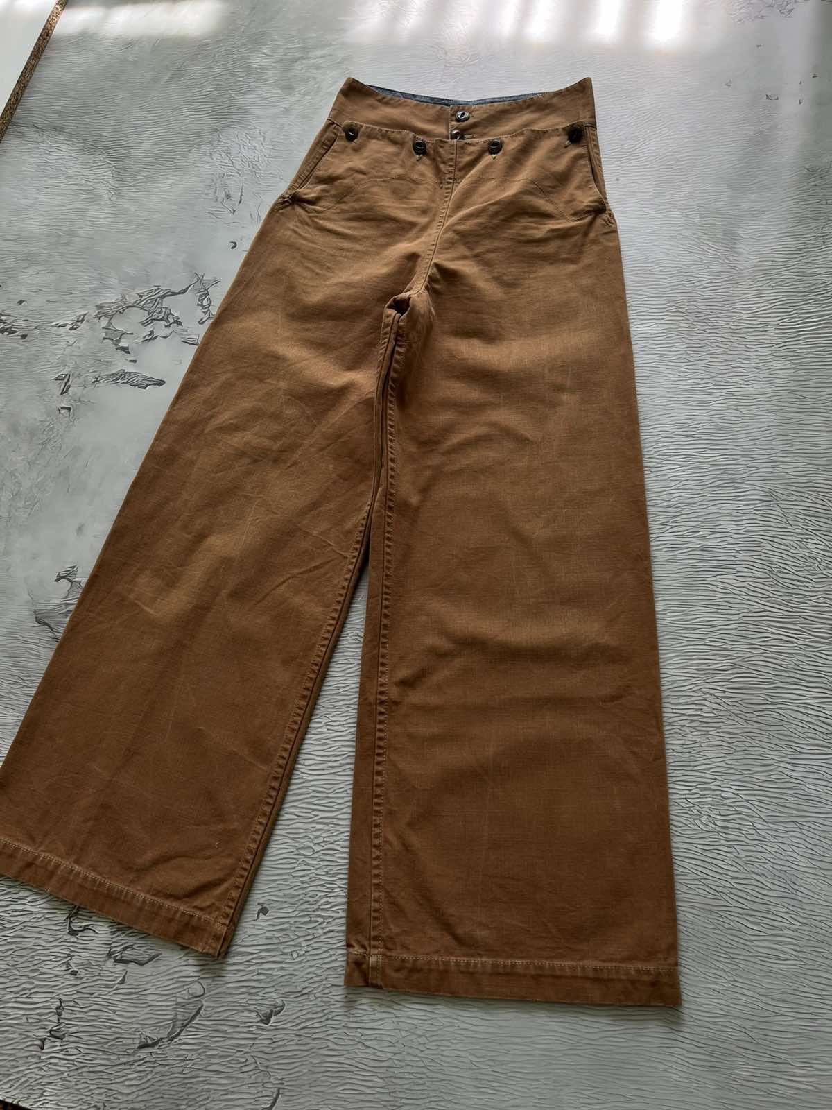 Scarti-Lab Scarti-Lab Mediterranean Manufactures Brown Pants Size US 27 - 3 Thumbnail
