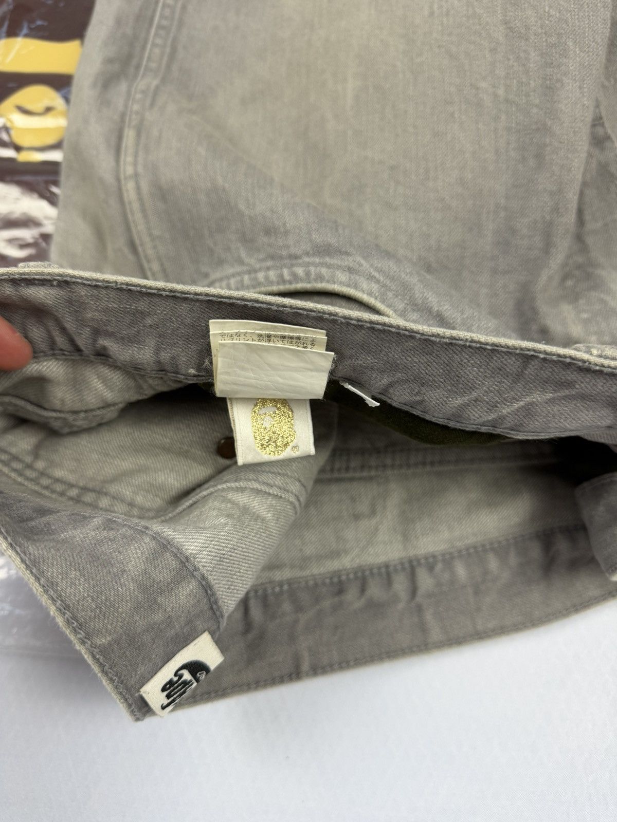 Bape Bape grey jorts back logo Size US 34 / EU 50 - 5 Thumbnail
