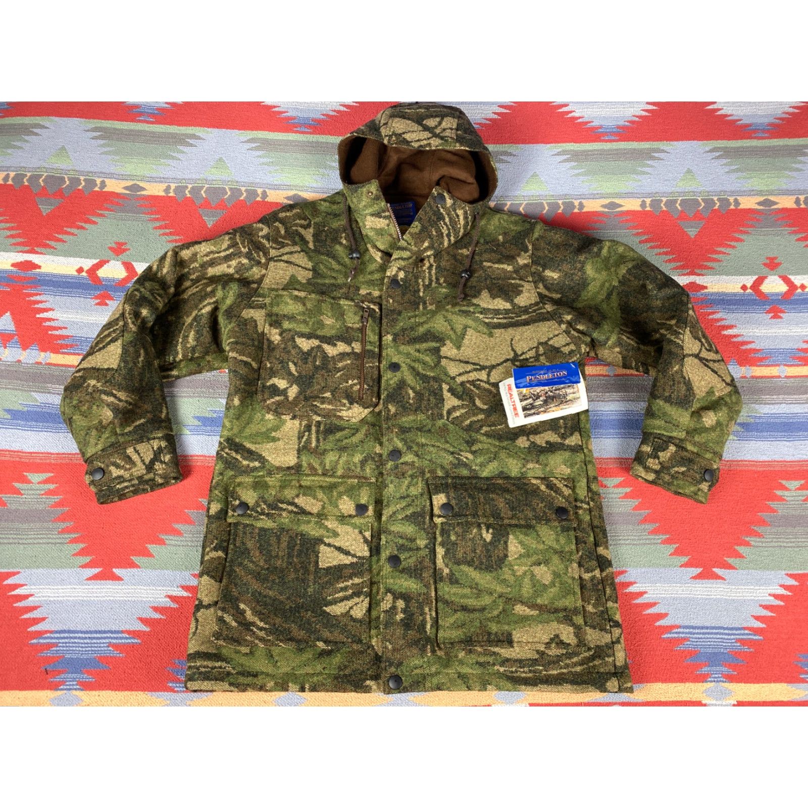 Pendleton Pendleton x Cabelas Realtree Camo Wool Hoodie Hunting Field Jacket M NEW Size US M / EU 48-50 / 2 - 2 Thumbnail