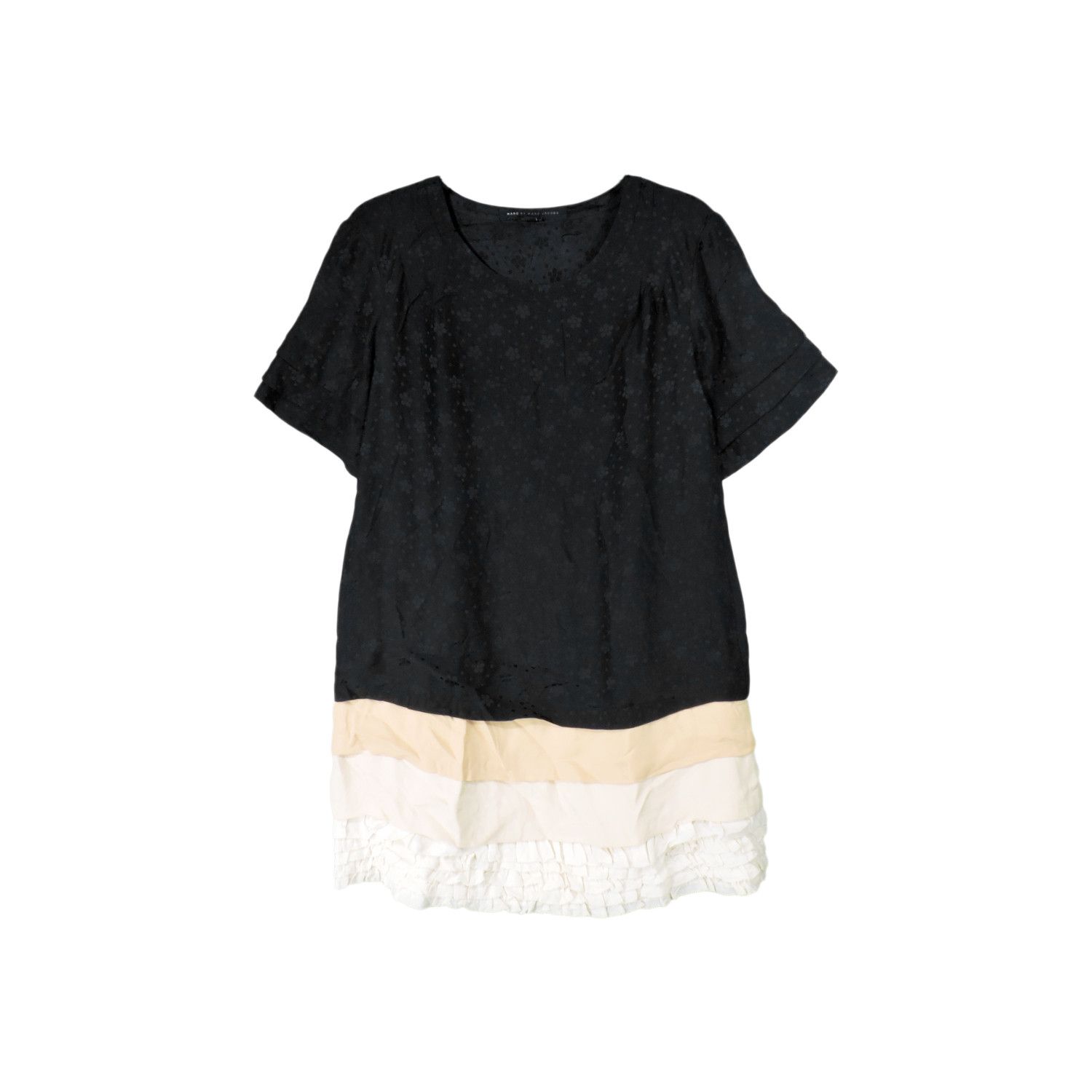 Marc Jacobs MARC BY MARC JACOBS RUFFLE TIERED SILK DROP WAIST MINI DRESS Size XS / US 0-2 / IT 36-38 - 1 Thumbnail