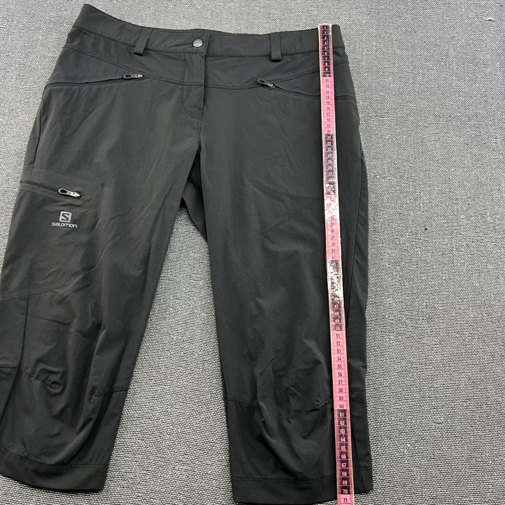 Salomon Salomon Womens Trekking Shorts Gray Size EU 44 Sport Athletic Pockets Quick Dry Stretch Softshell Hiking Size 30" / US 8 / IT 44 - 5 Thumbnail