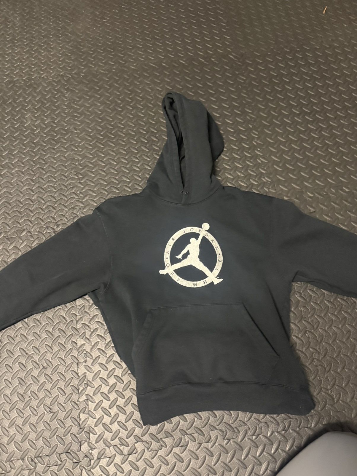 Jordan Brand × Off-White Jordan x Off-White Hoodie Black Embroidered Size [Medium] Size US M / EU 48-50 / 2 - 1 Thumbnail