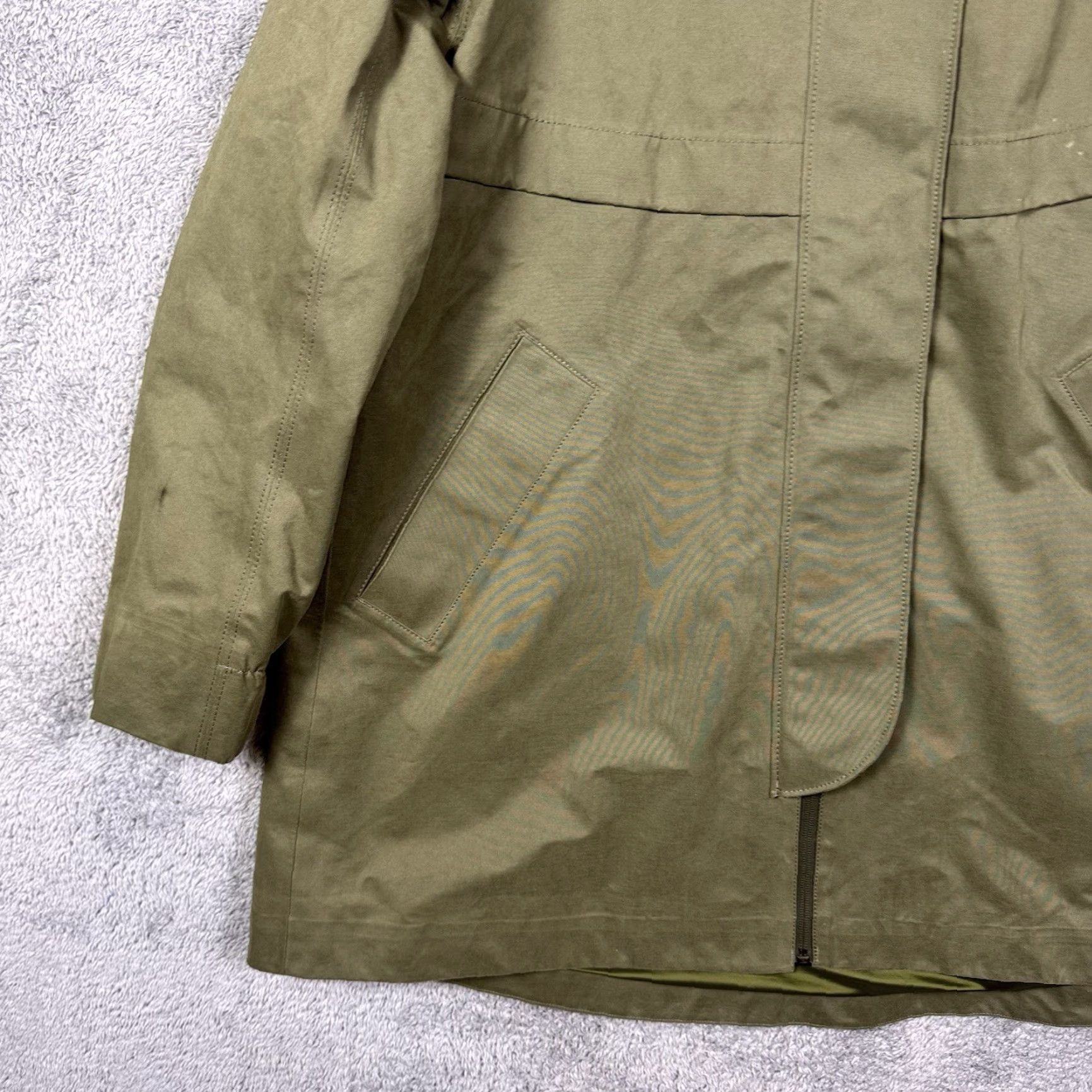 Lululemon Lululemon Rain Shaker Trench Jacket Womens 6 Full Zip Hooded Waterproof Softshell Green Long Sleeve Size M / US 6-8 / IT 42-44 - 4 Thumbnail