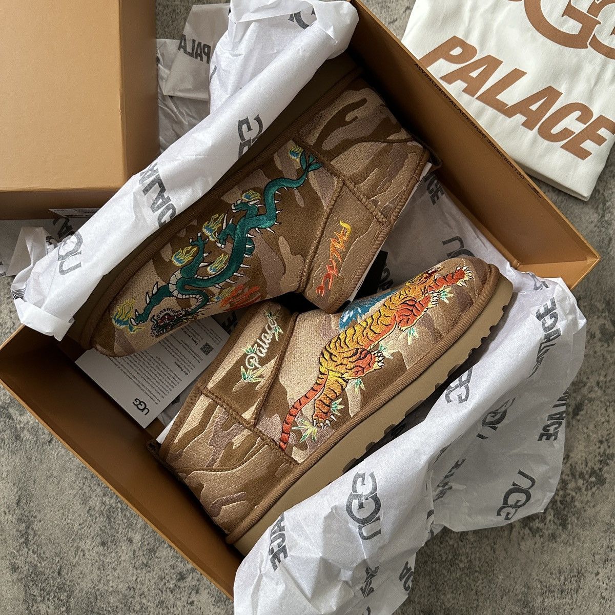 Palace × Ugg Palace/Ugg Ultra Mini Boot Chestnut | Grailed