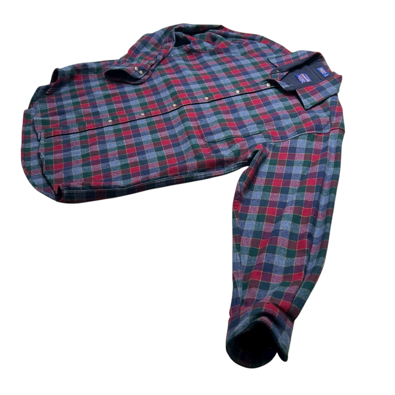 Pendleton Vintage Pendleton Flannel Mens Large Red Button Up Shirt Size US L / EU 52-54 / 3 - 9 Thumbnail