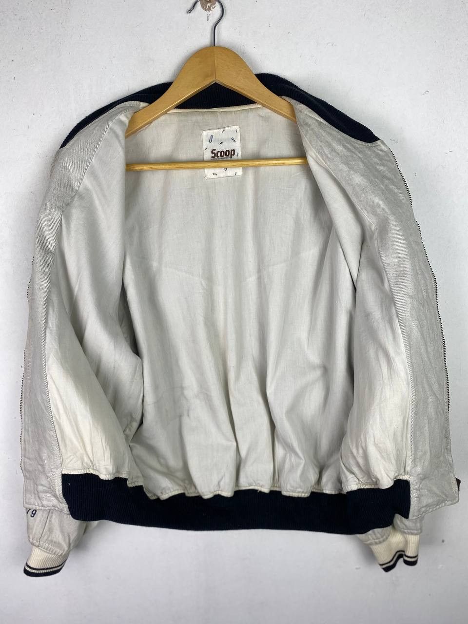 Japanese Brand vintage japanese brands denim bomber jacket nice design Size US M / EU 48-50 / 2 - 10 Thumbnail
