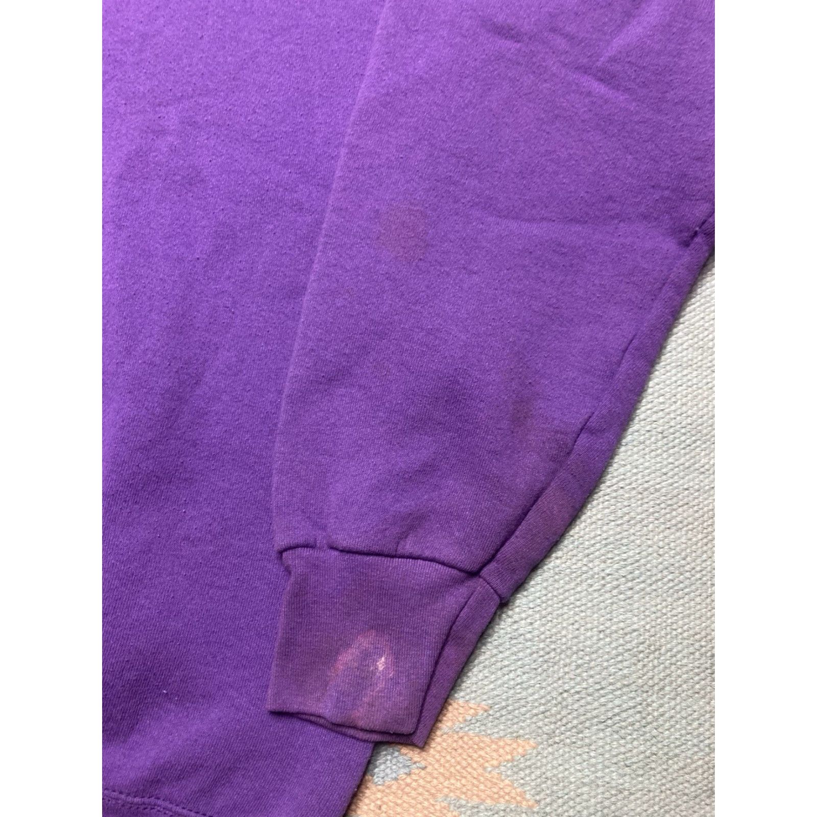 Fruit Of The Loom VINTAGE Fruit of the Loom Sweatshirt Crewneck Adult XXL Purple Plum 90s Pullover Men Size US XXL / EU 58 / 5 - 3 Thumbnail