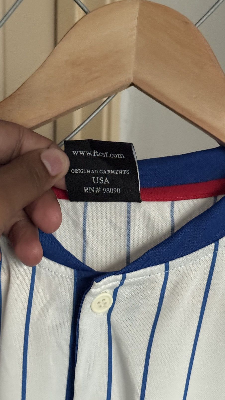 FTC FTC STRIPED BASEBALL JERSEY JAPAN MADE Size US S / EU 44-46 / 1 - 12 Thumbnail