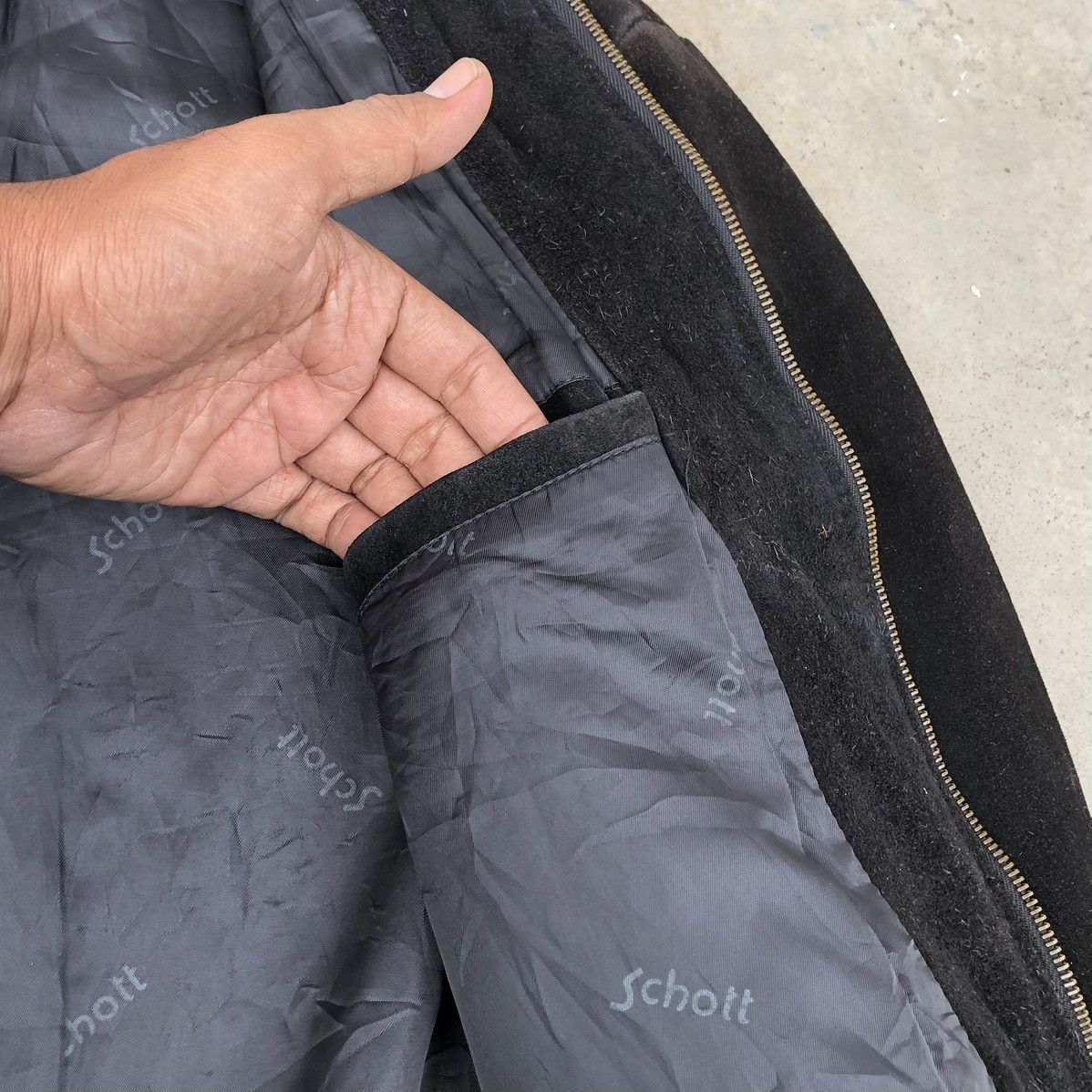 Schott Vintage SCHOTT NYC Suede Leather Bomber Jacket USA 🇺🇸 Size US M / EU 48-50 / 2 - 11 Thumbnail