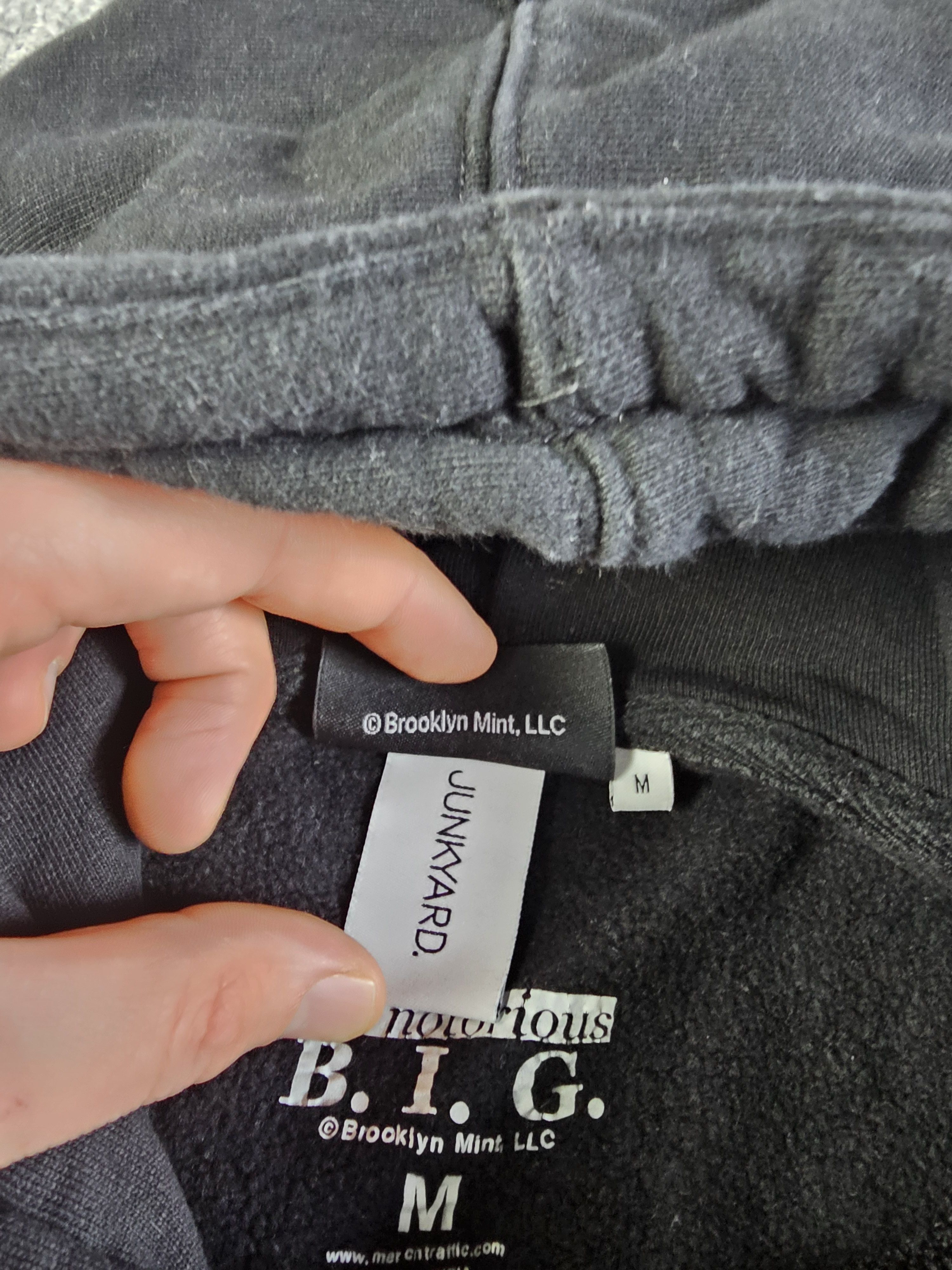JUNKARD COMPANY Notorious B.I.G. Hoodie Ready To Die Album M Biggie Smalls Size US M / EU 48-50 / 2 - 8 Thumbnail