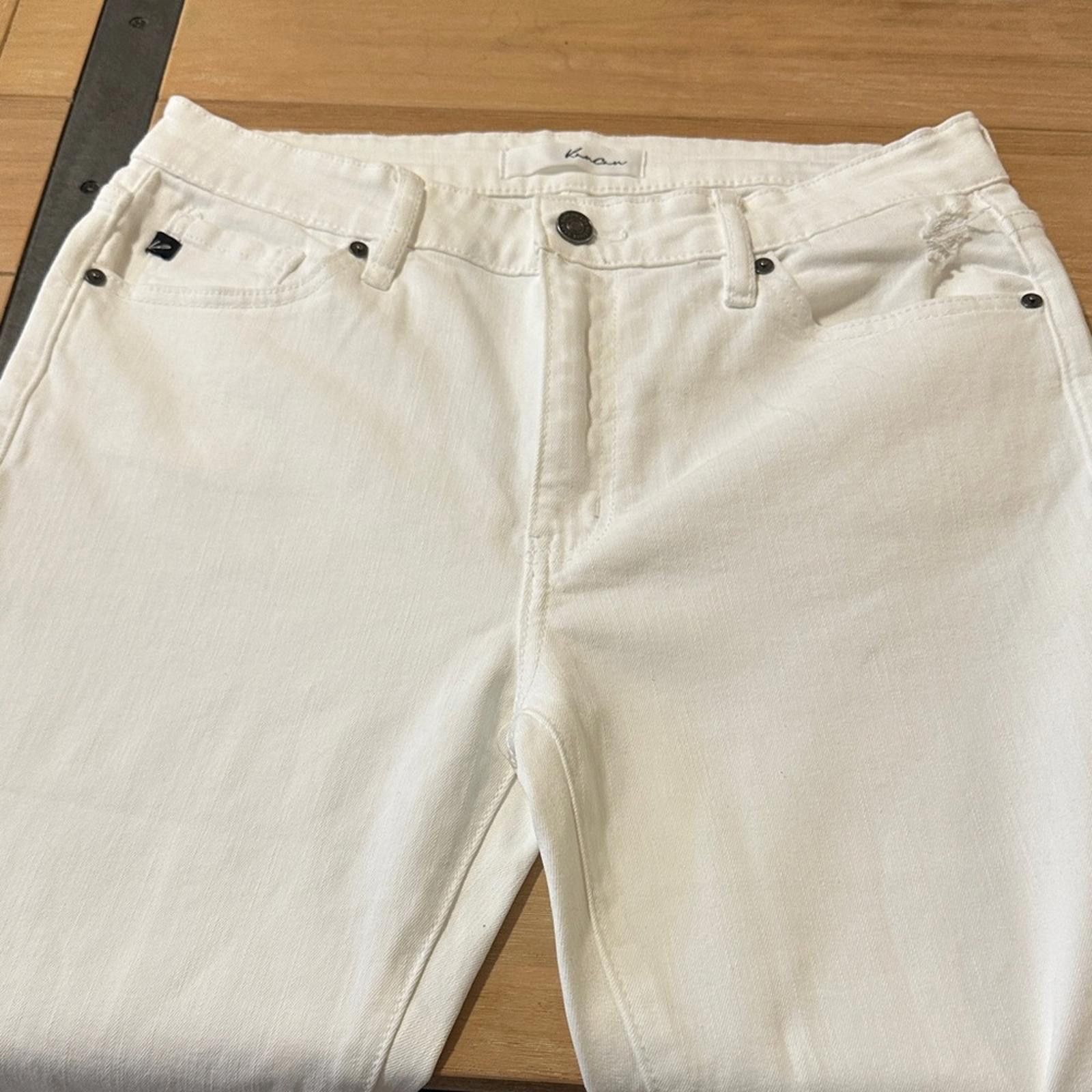 Kancan USA Kancan 11/29 White Denim stretch Jeans denim White Jeans Size 29" - 3 Thumbnail