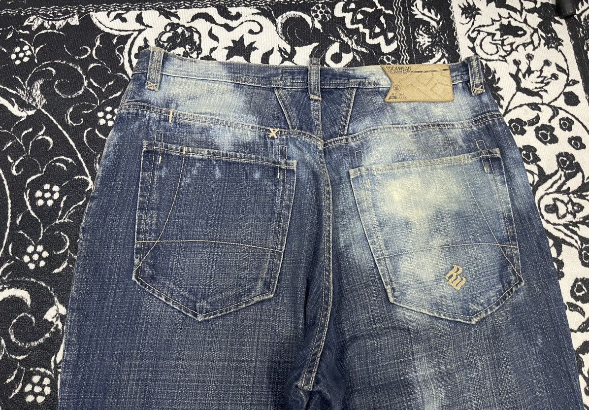 Rocawear 2000s ROCAWEAR BAGGY JEANS ACID SPLASH DESIGN Size US 36 / EU 52 - 18 Thumbnail