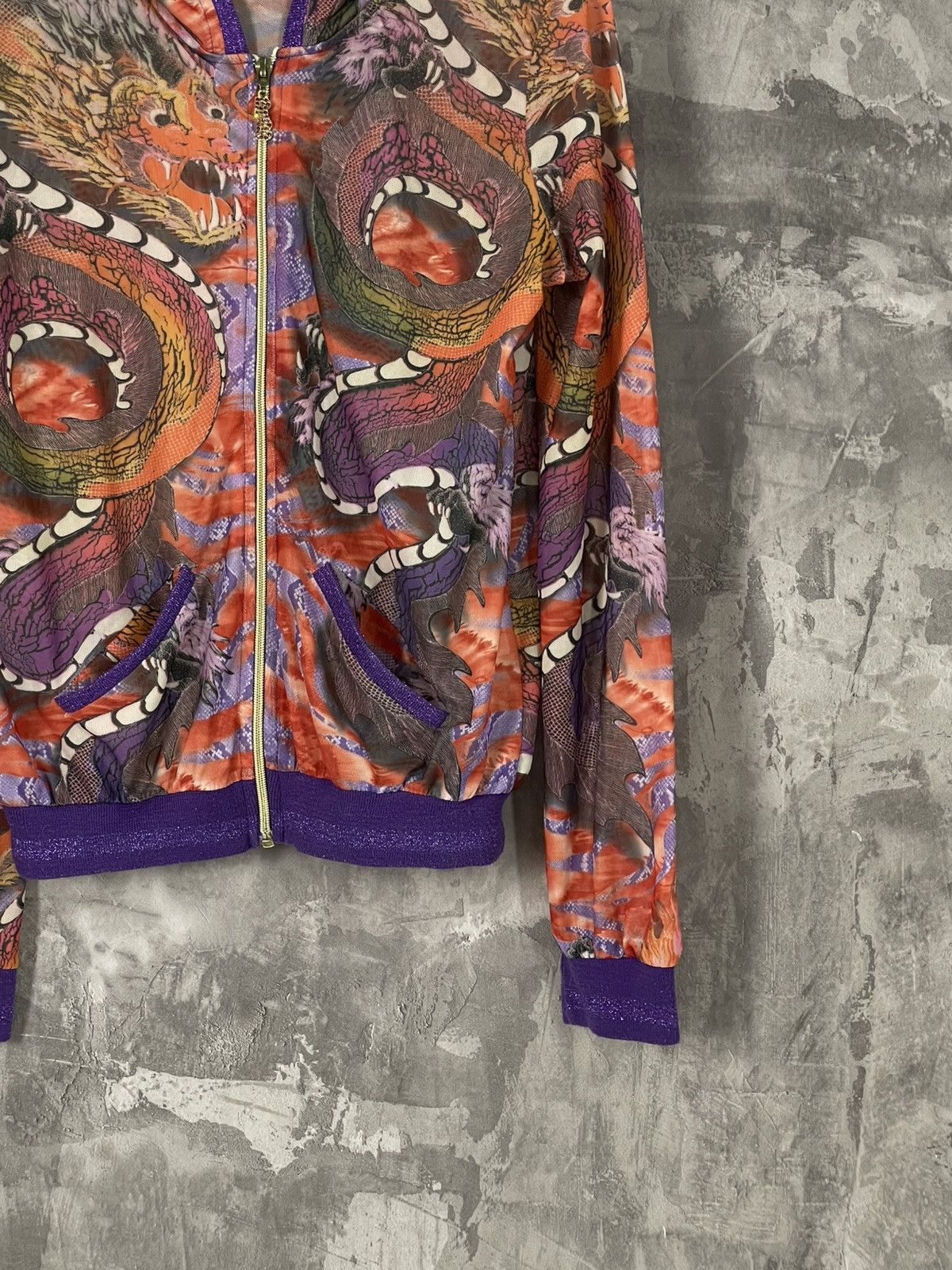 Japanese Brand Y2K Japanese Dragon Logo Zip Up Hoodie Y2K Size M / US 6-8 / IT 42-44 - 6 Thumbnail