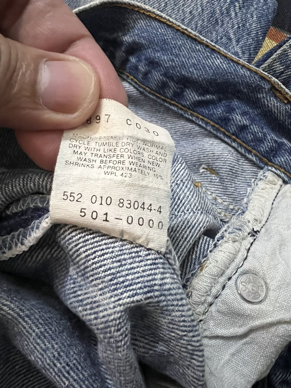 Levi's 80’s Levi’s 501xx Distress Faded Jean Size US 27 - 17 Thumbnail