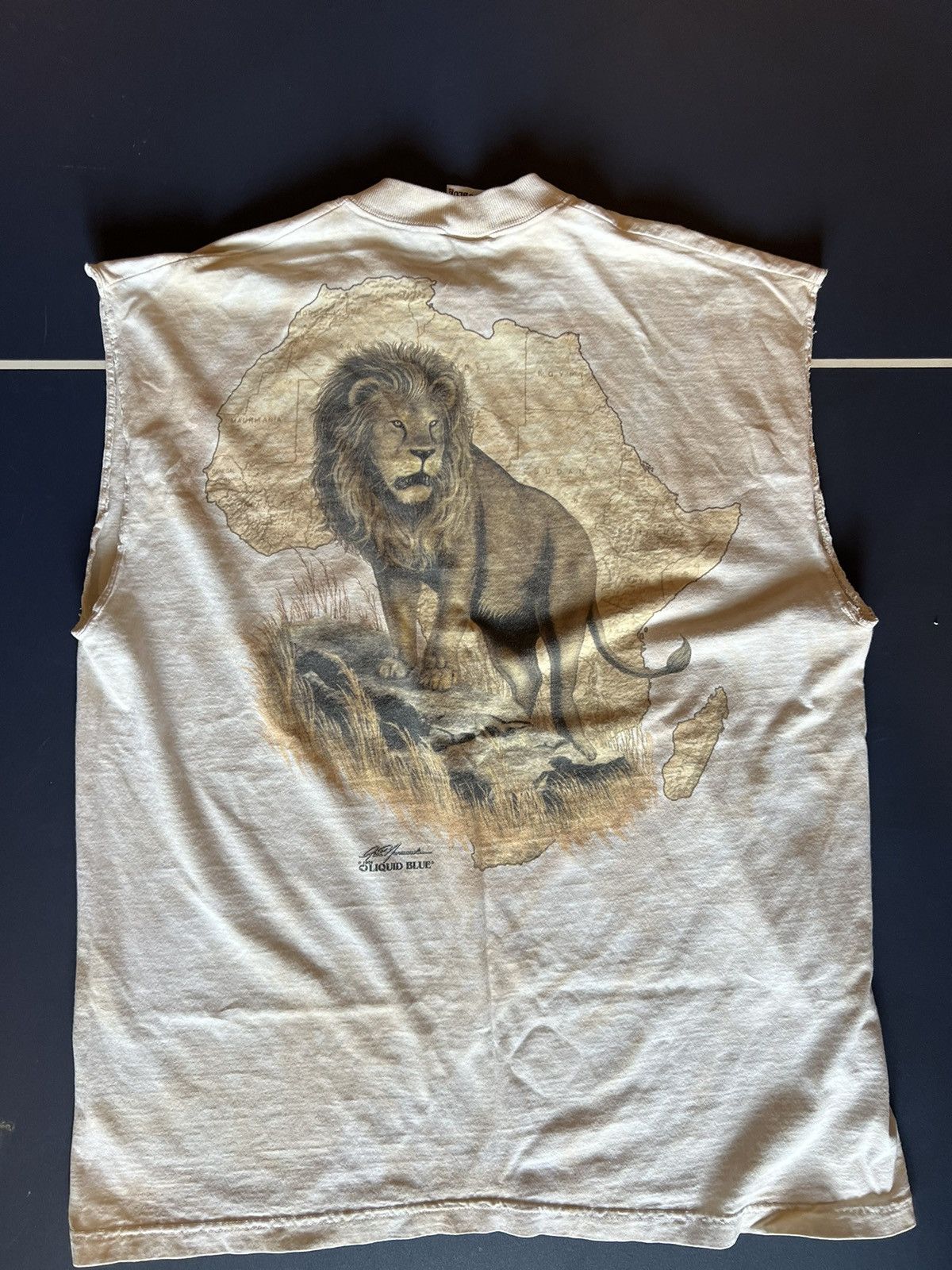 Liquid Blue 1994 Liquid Blue Rich Normandin Cutoff T-shirt Size US XL / EU 56 / 4 - 10 Thumbnail