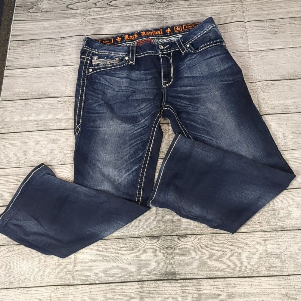 Rock Revival Rock revival leni east boot jeans size 30 Size 30" / US 8 / IT 44 - 1 Thumbnail