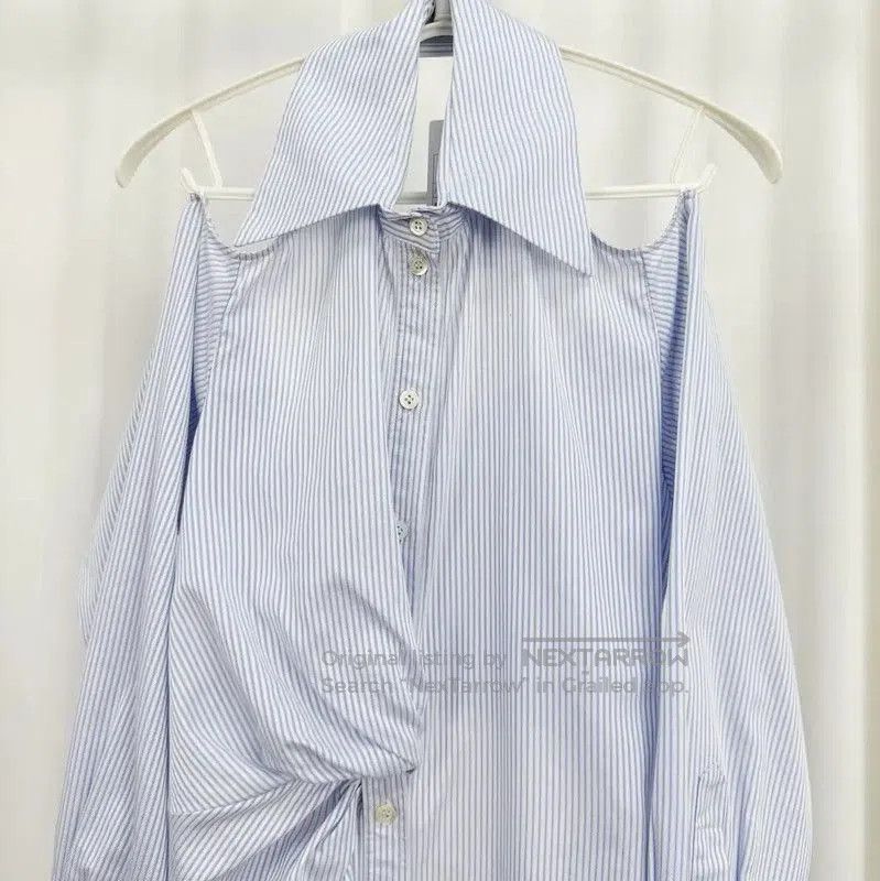 Dior Dior Blue Striped Long Sleeve Dress . Size S / US 4 / IT 40 - 3 Thumbnail