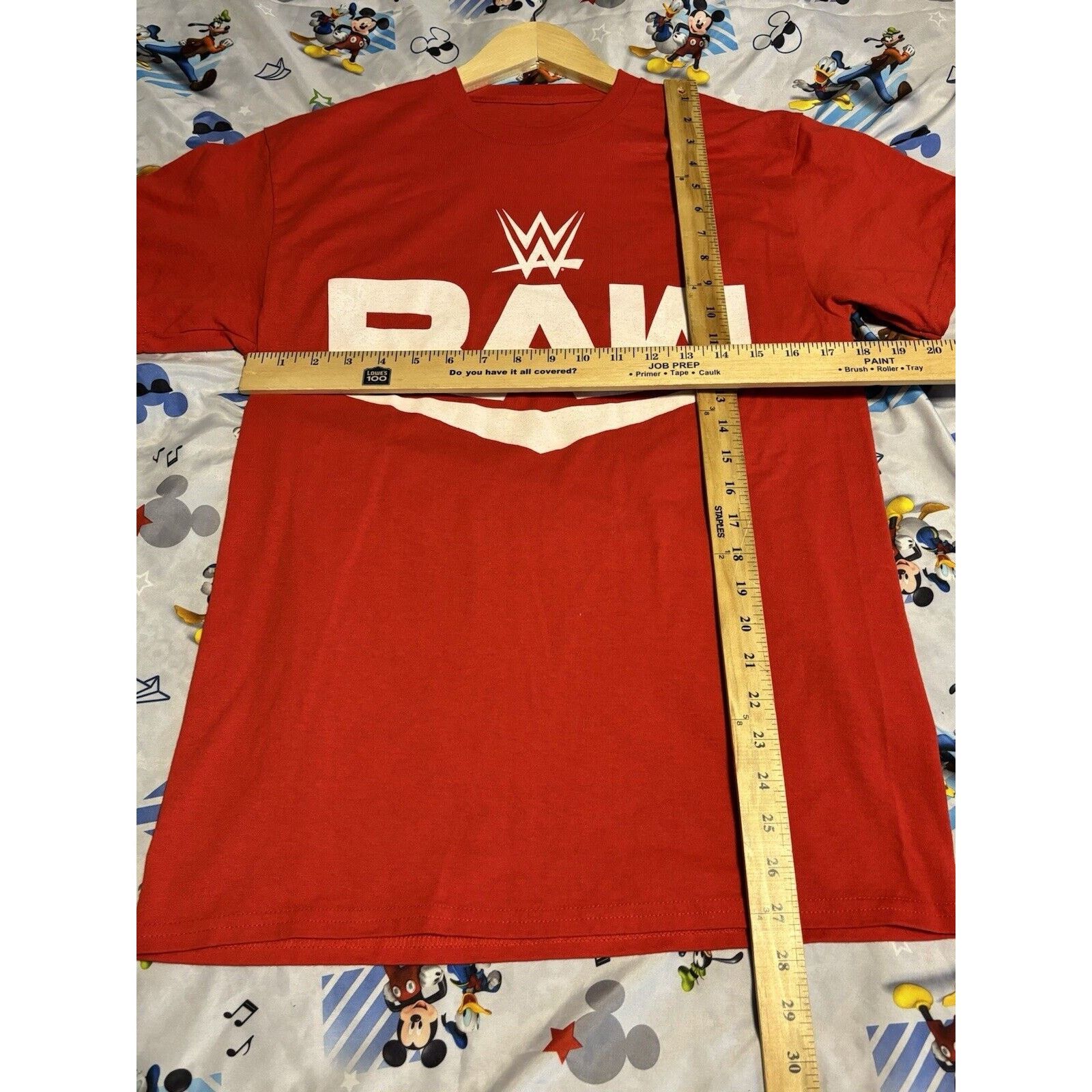 Other Vintage WWF Wrestling raw shirt red Unknown Size Tag Rare Size US M / EU 48-50 / 2 - 5 Thumbnail
