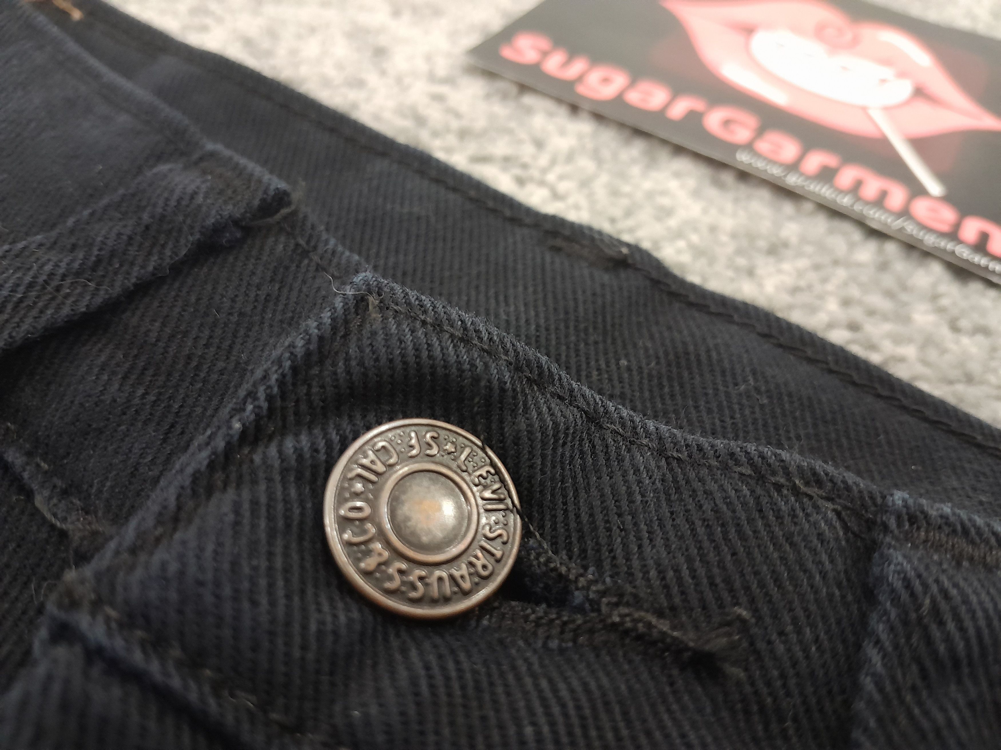 Levi's × Vintage Levis 517 Jeans Bootcut SUPER BLACK Size US 27 - 6 Thumbnail