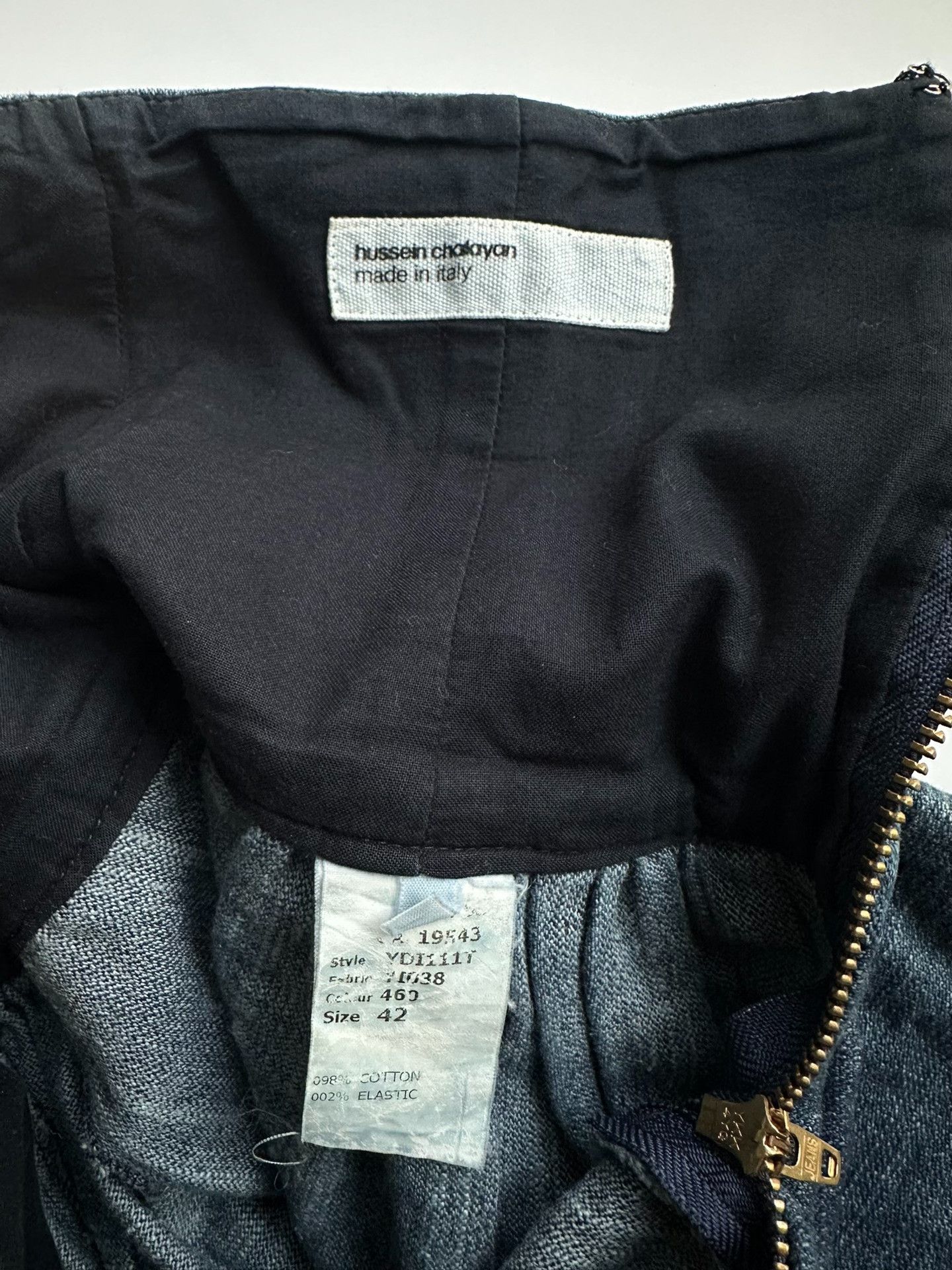 Hussein Chalayan HUSSEIN CHALAYAN SIZE42 Cocoon-shaped denim short skirt| Size 41" - 8 Thumbnail