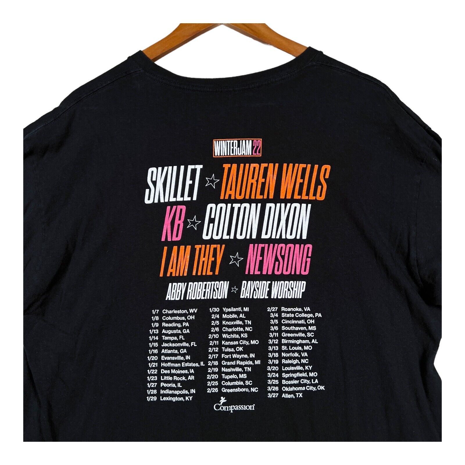 Delta Delta Black Winter Jam 22 Festival Music Concert L/S T-Shirt Size US XL / EU 56 / 4 - 4 Thumbnail