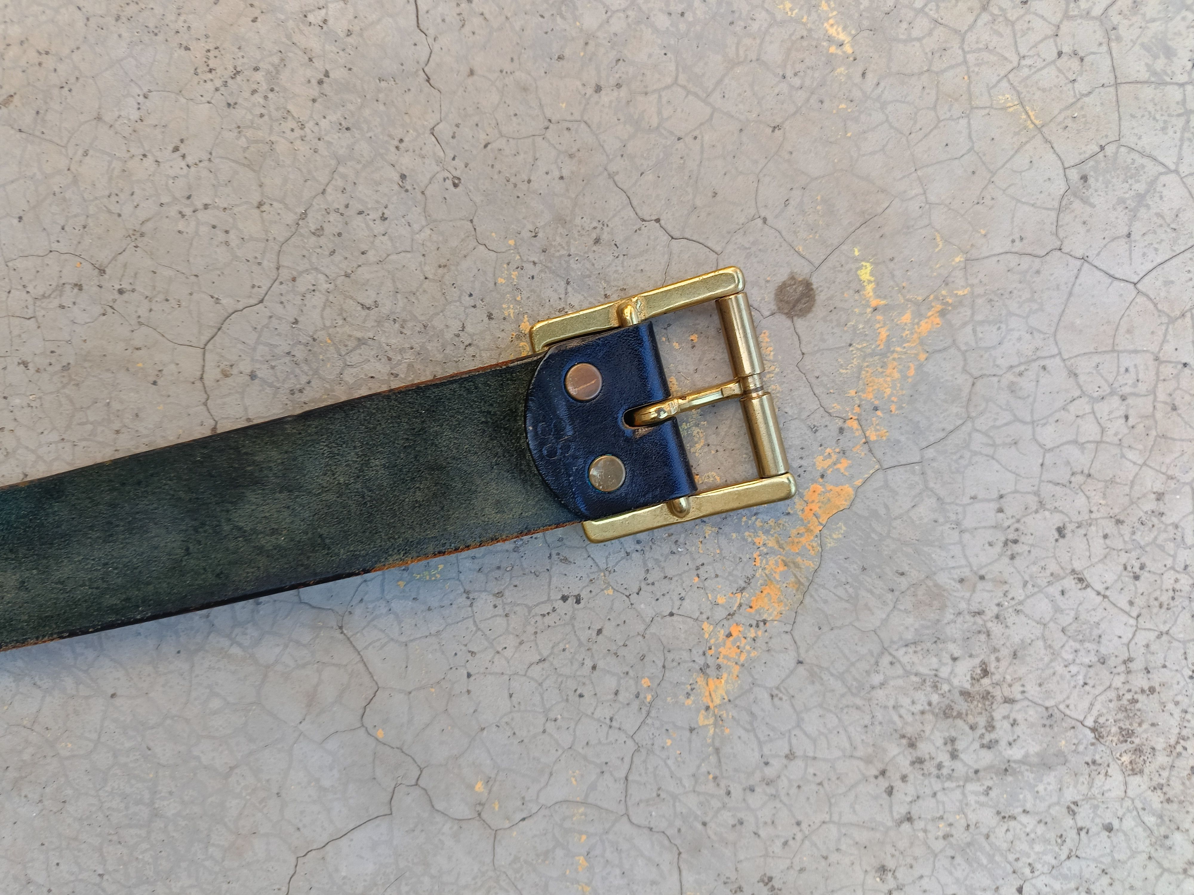Edwin EDWIN VINTAGE LEATHER BELT Size 28 - 6 Thumbnail