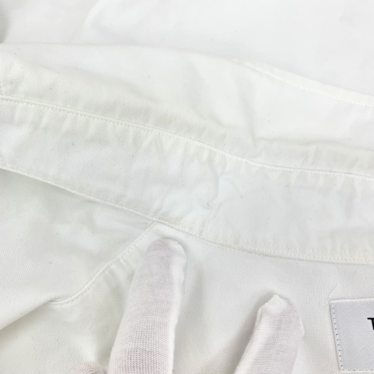 Thom Browne Thom Browne White Cotton Collared Long Sleeve Shirt K26WX Size US XS / EU 42 / 0 - 9 Thumbnail