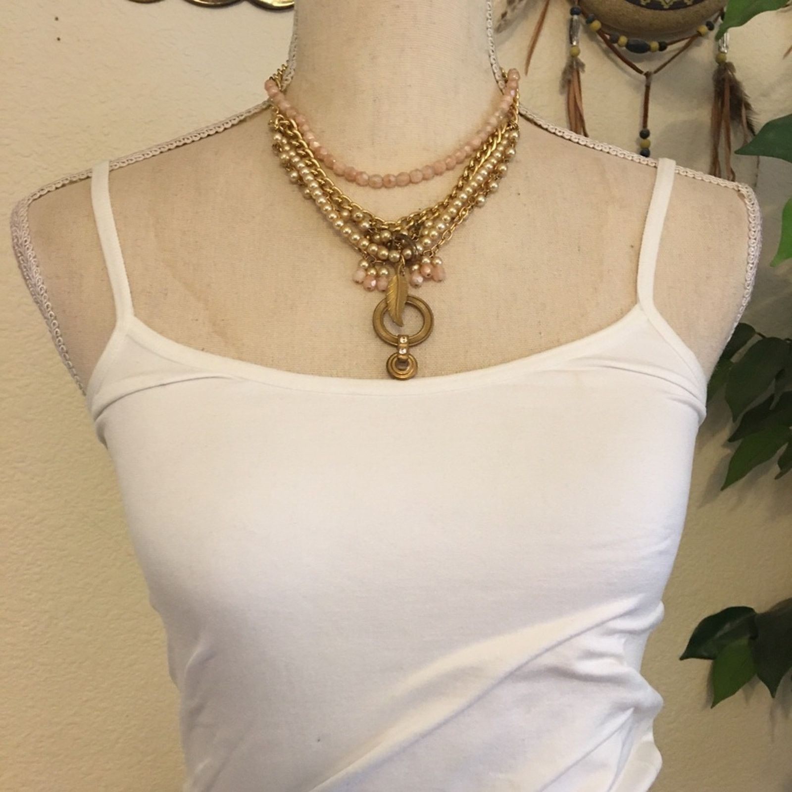 Jewelry Vintage Belladonna layered bead chain necklace Size ONE SIZE - 3 Thumbnail