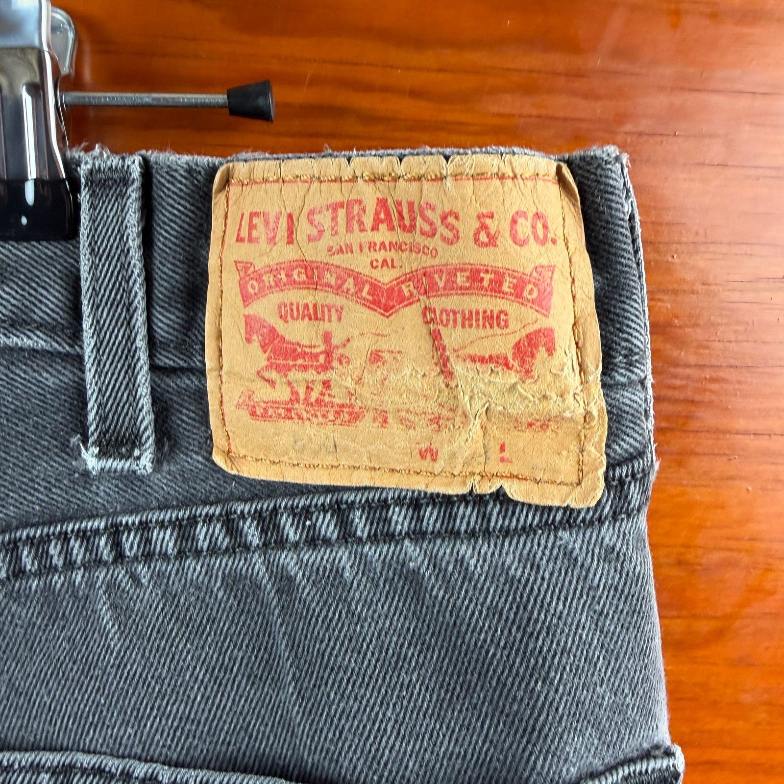 Levi's Levi's 550 Black Denim Jeans Size 38x26 Size US 38 / EU 54 - 5 Thumbnail