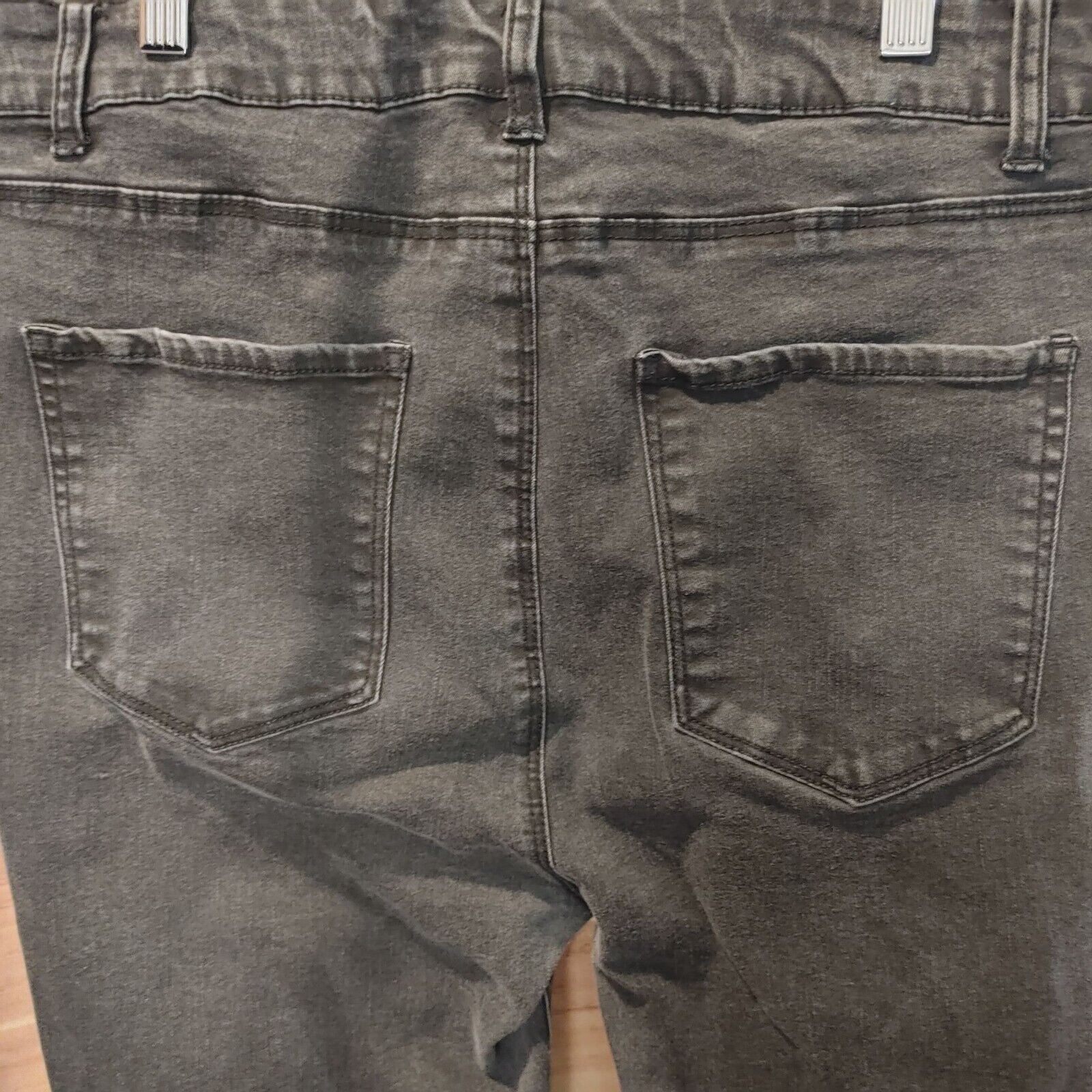Other Forever 21+ Women's Black Denim Ankle Cropped Skinny Jeans Size 36" / US 14 / IT 50 - 3 Thumbnail
