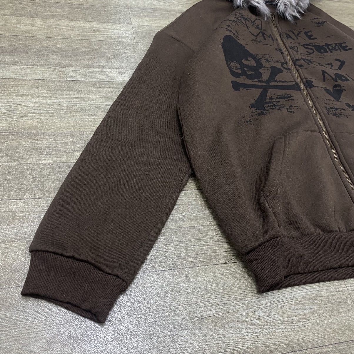 Hysteric Glamour × If Six Was Nine × Le Grande Bleu (L.G.B.) Shein Zipper Fur Hoodie ifsixwasnine lgb style brown Size US M / EU 48-50 / 2 - 5 Thumbnail