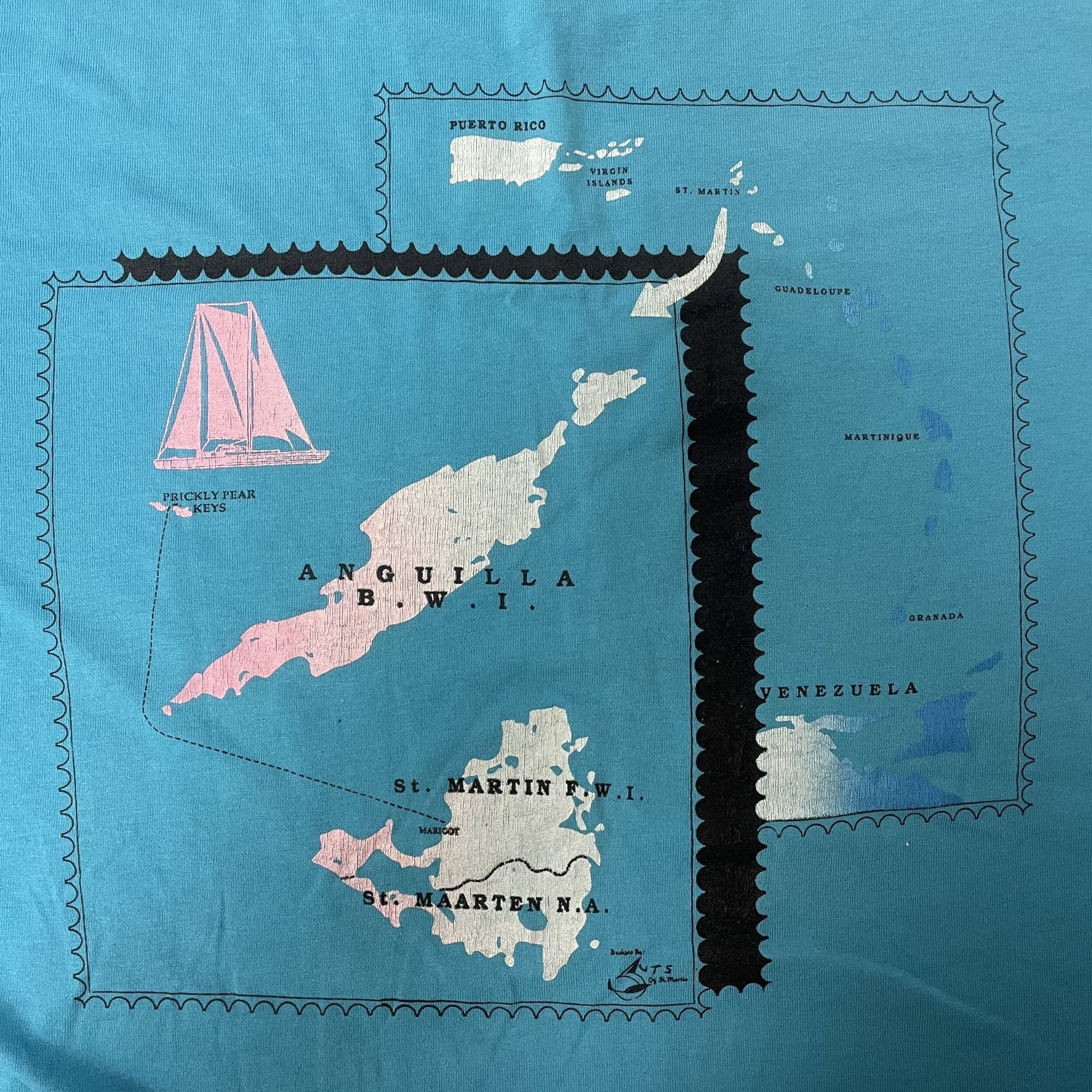 Other Vtg Screen Stars BLUE BEARD II Sailboat Yacht Sailing Shirt Size US XL / EU 56 / 4 - 4 Thumbnail