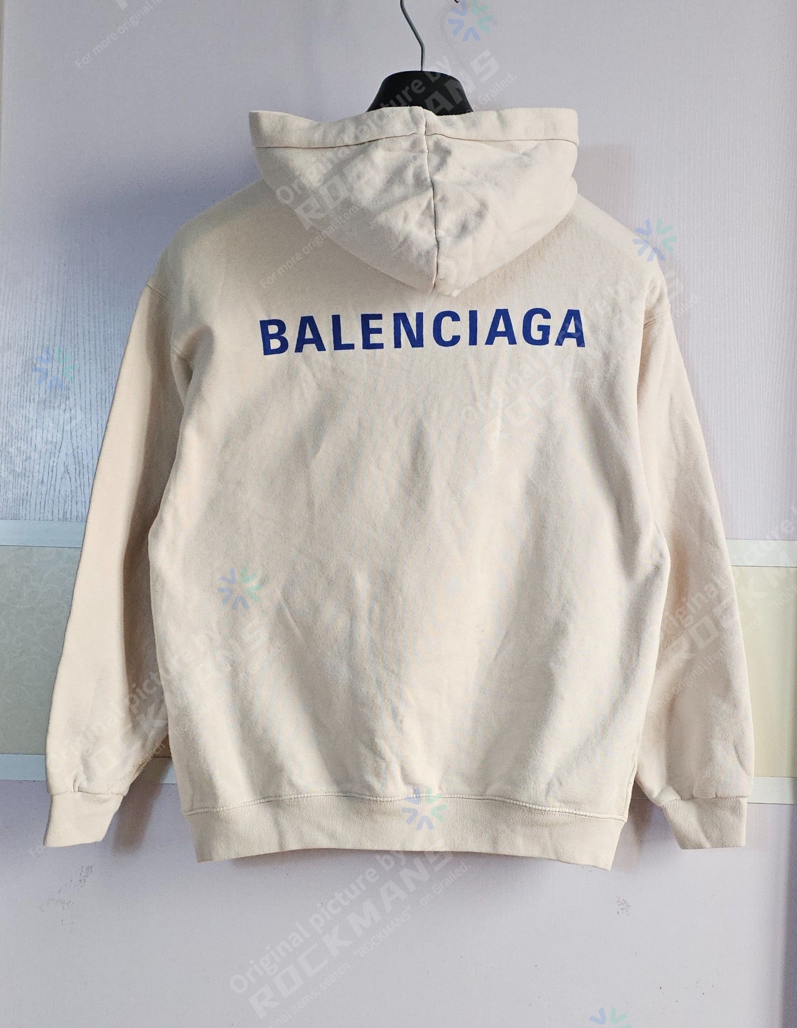 Balenciaga Balenciaga Unisex Beige Hoodie/Sweatshirts Size XXS Size XXS / US 00 / IT 34 - 4 Thumbnail