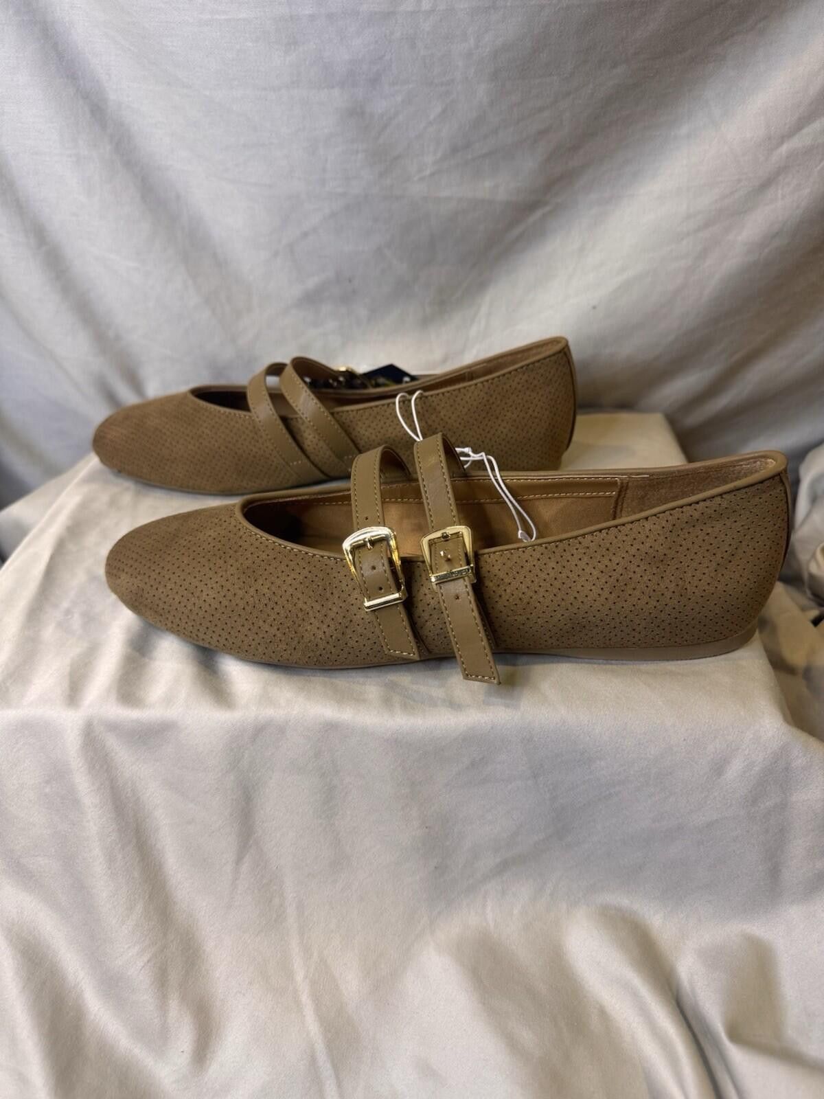 Other Universal Thread Henrietta Double Strap MJ Flats 9.5 [A33] Size US 9.5 / IT 39.5 - 3 Thumbnail