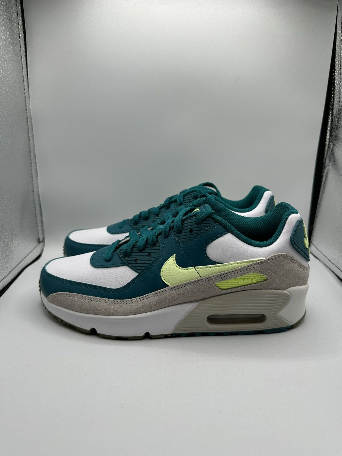 Nike Nike Air Max 90 Leather GS “Bright Spruce Barley Volt” Size US 7.5 / IT 37.5 - 1 Thumbnail